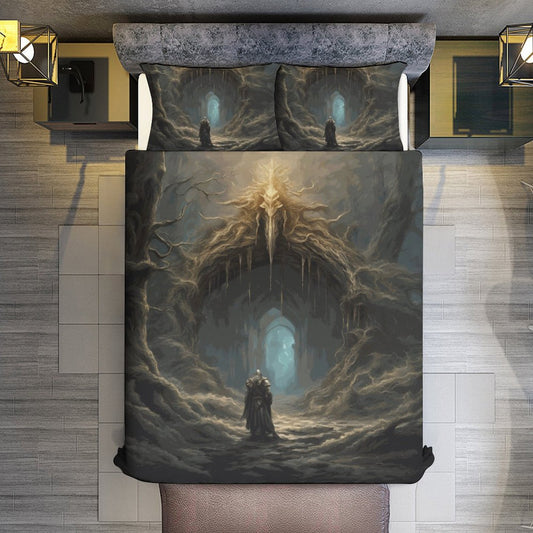 Elden Ring Warrior 3-Piece Bedding Set-King, gaming gift, Gamer merch