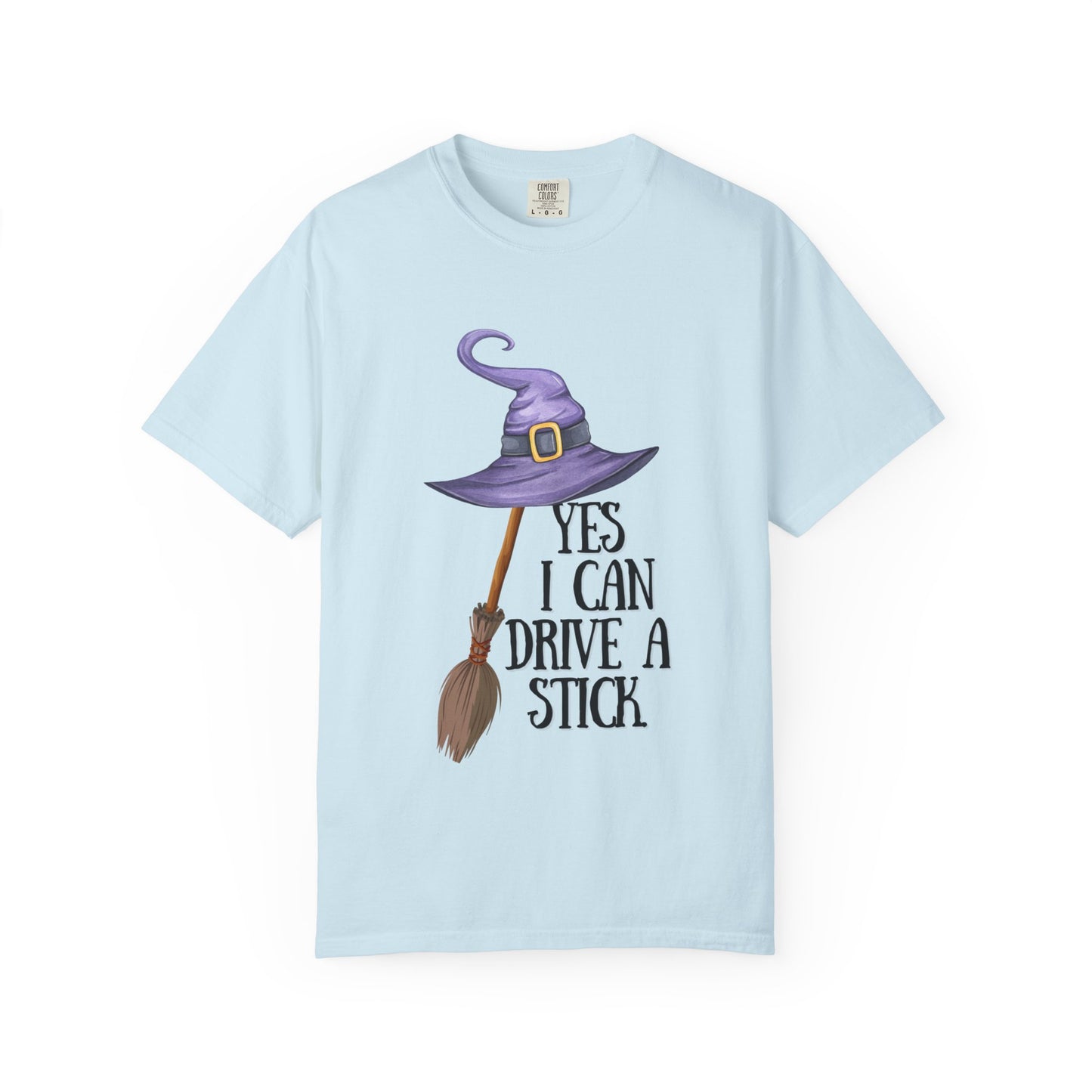Whimsical Halloween T-Shirt | Yes I Can Drive A Stick | Fun Gift for Halloween, Unisex Tee, Fall Celebrations, Costume Party, Witchy Vibes