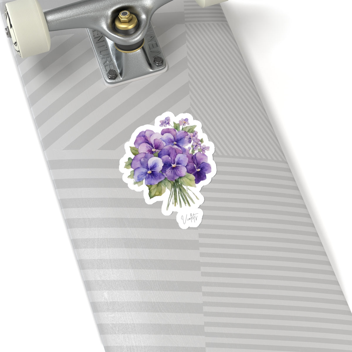 February Violets Birth flower Kiss-Cut Stickers