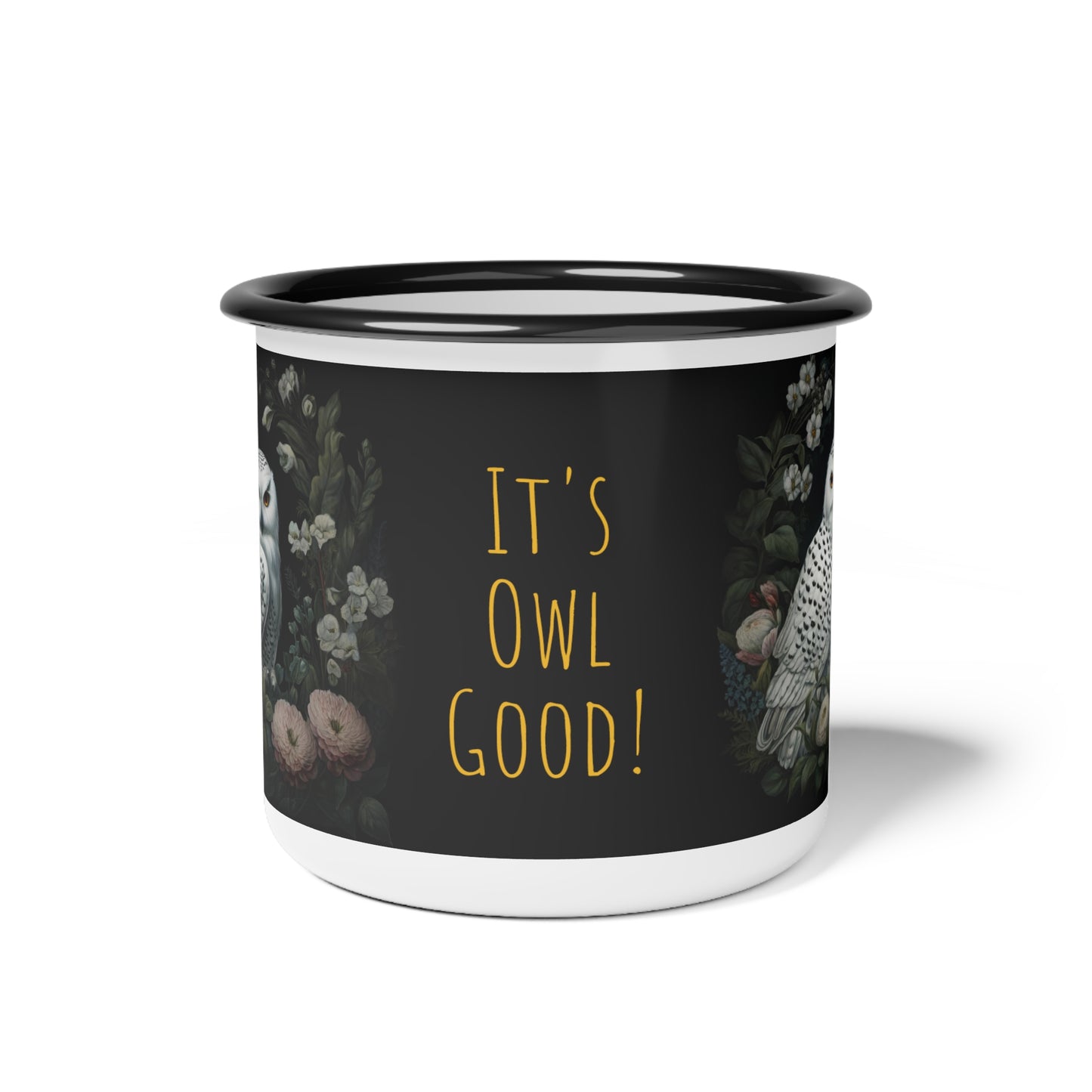 It's Owl Good Enamel Camp Cup