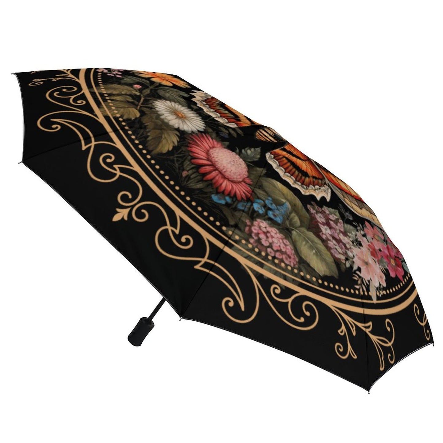 Cottagecore Lunamoth Auto Umbrella with Printed Pattern Outside ZYS03-8K