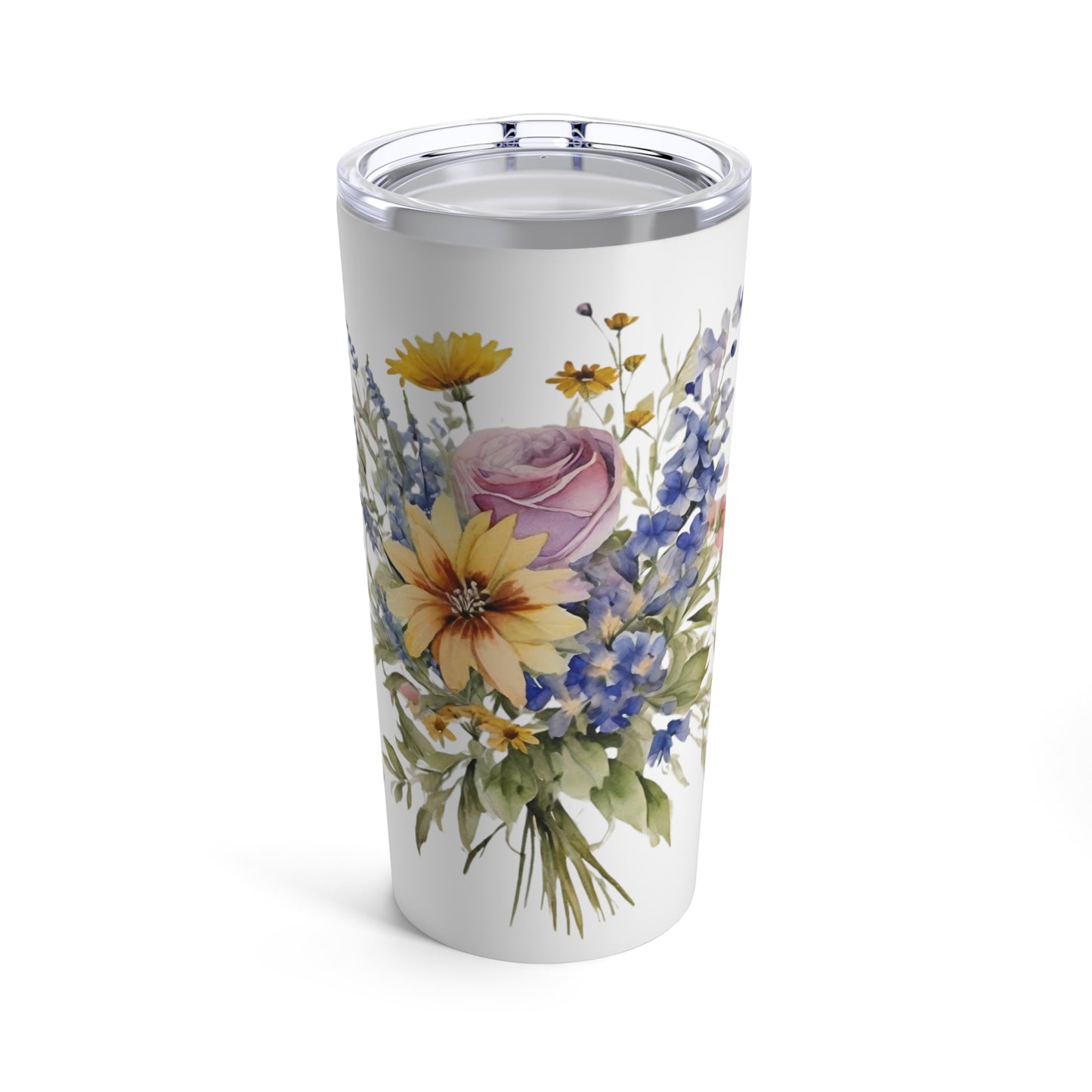 Boho Wildflowers Tumbler 20oz, Hot or Cold Tumbler, Bohemian Tumbler - The Witchy Gypsy