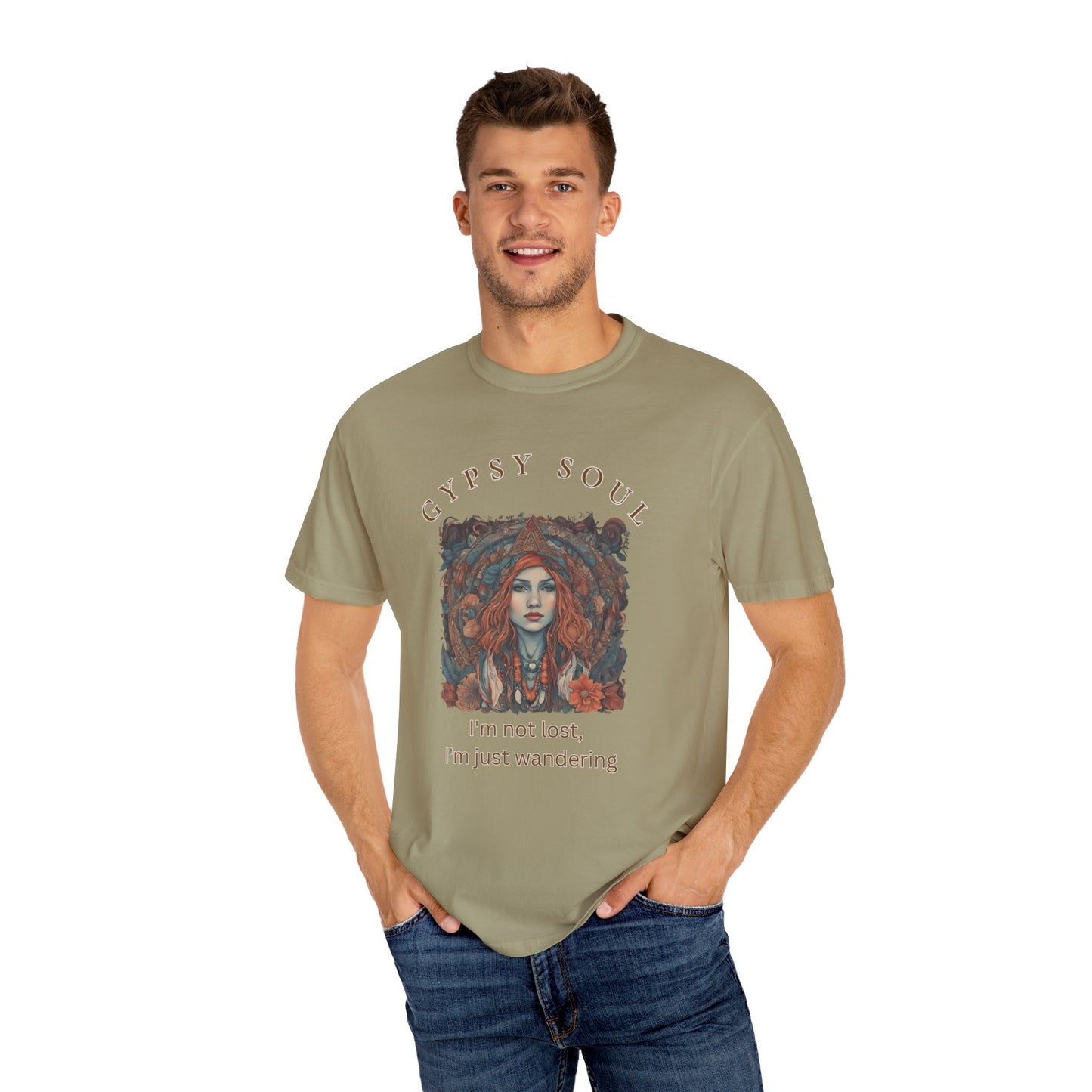 Gypsy Soul, I'm not lost Tee, I'm just wandering Unisex Garment-Dyed T-shirt
