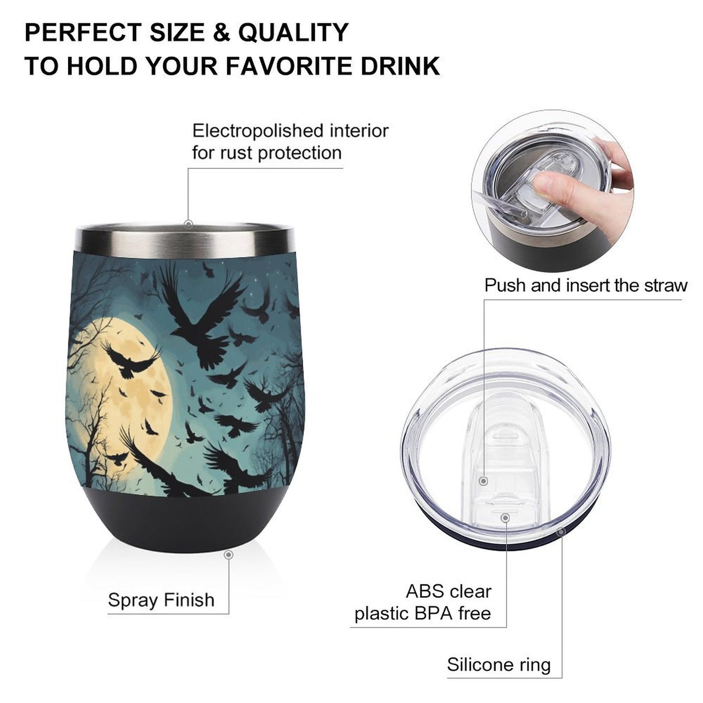 Wine Tumbler with Lid