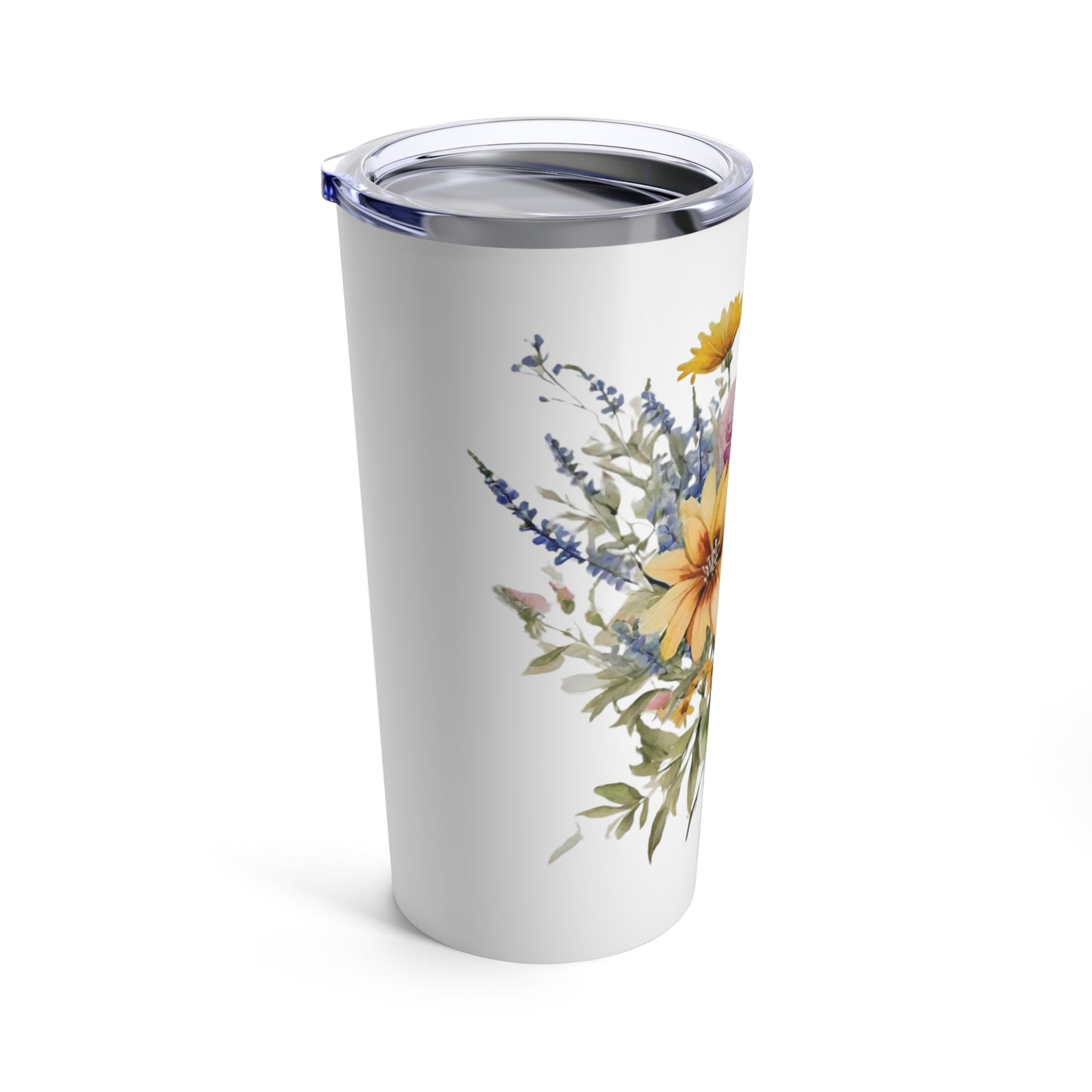 Boho Wildflowers Tumbler 20oz, Hot or Cold Tumbler, Bohemian Tumbler - The Witchy Gypsy