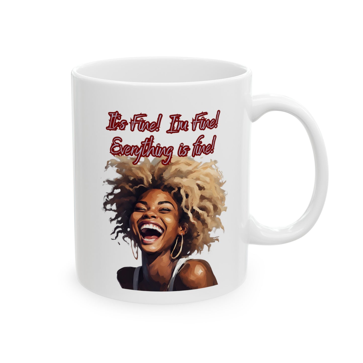 Crazy Woman It's Fine! Mug, Im Fine Everything is Fine mug - The Witchy Gypsy