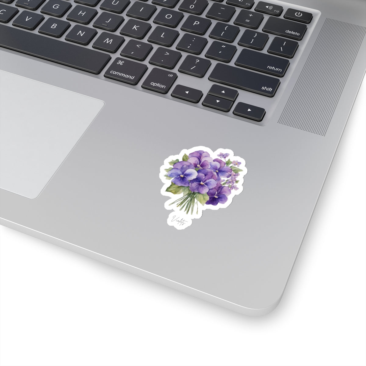 February Violets Birth flower Kiss-Cut Stickers