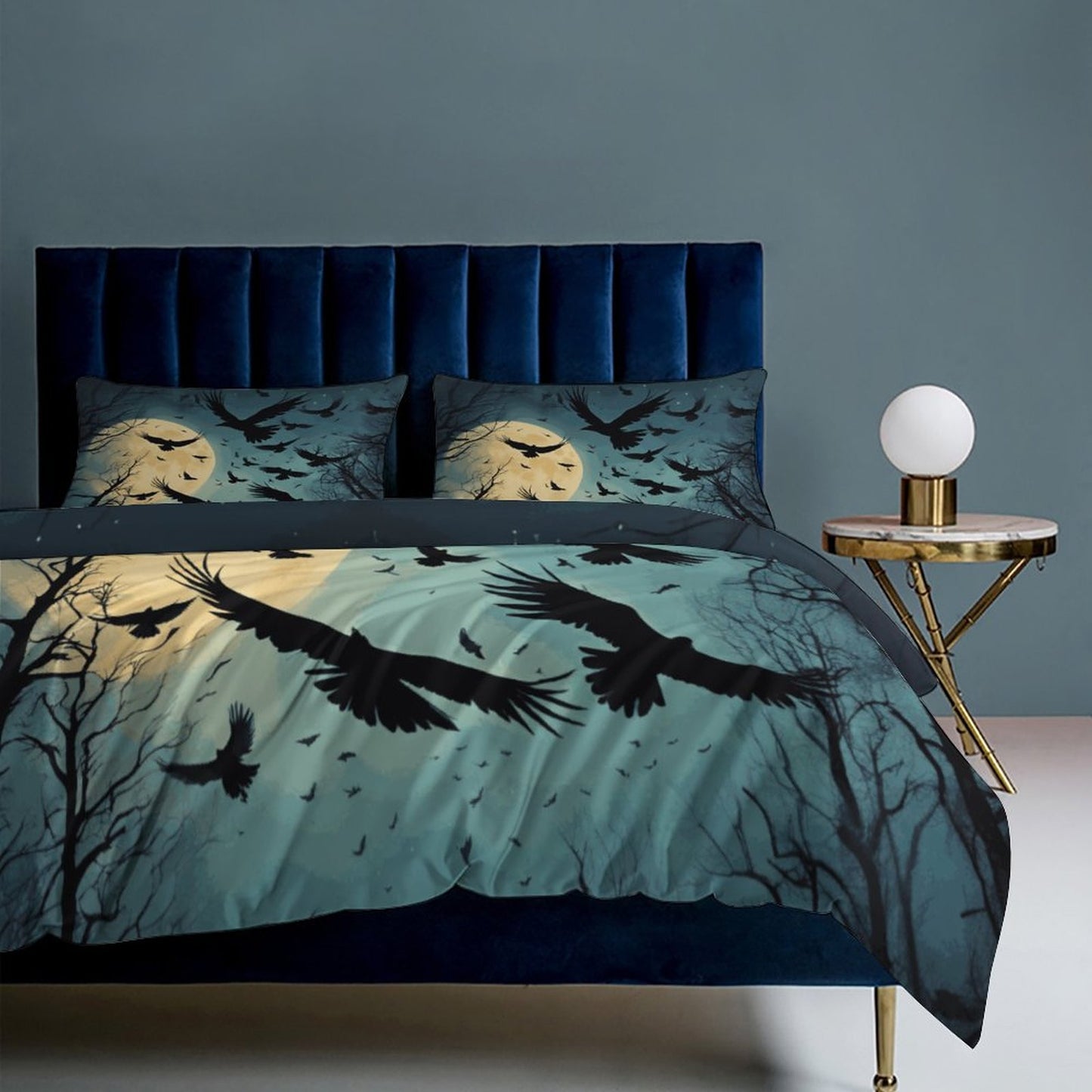 3-Piece Bedding Set-102"x90"/ 259x229cm (Dual-sided Printing)