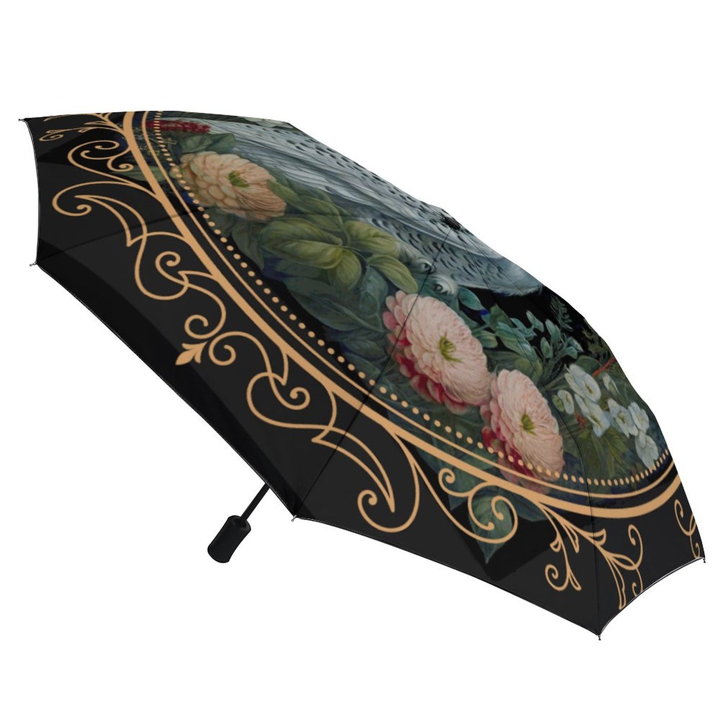 Cotagecore Owl Auto Umbrella with Printed Pattern Outside ZYS03-8K