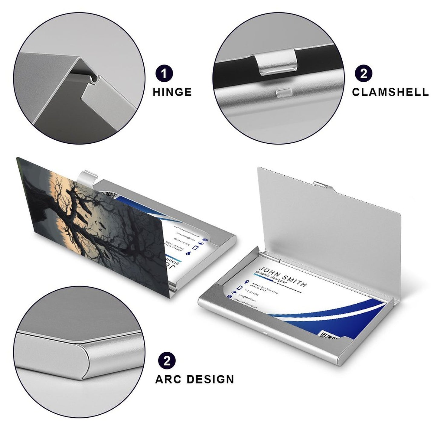 Spooky Crows Business Card Holder