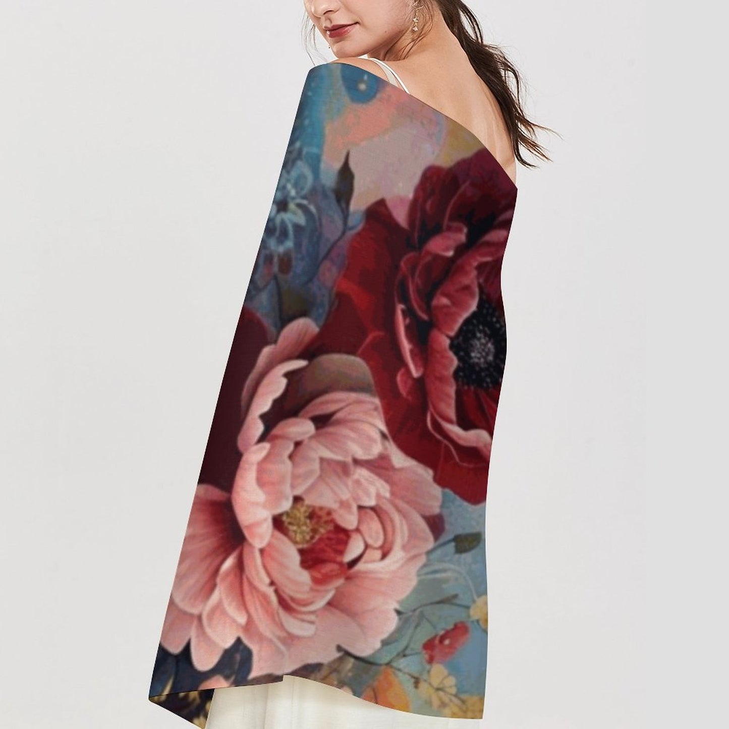Cashmere-like Tassel Scarf (All-Over Printing)