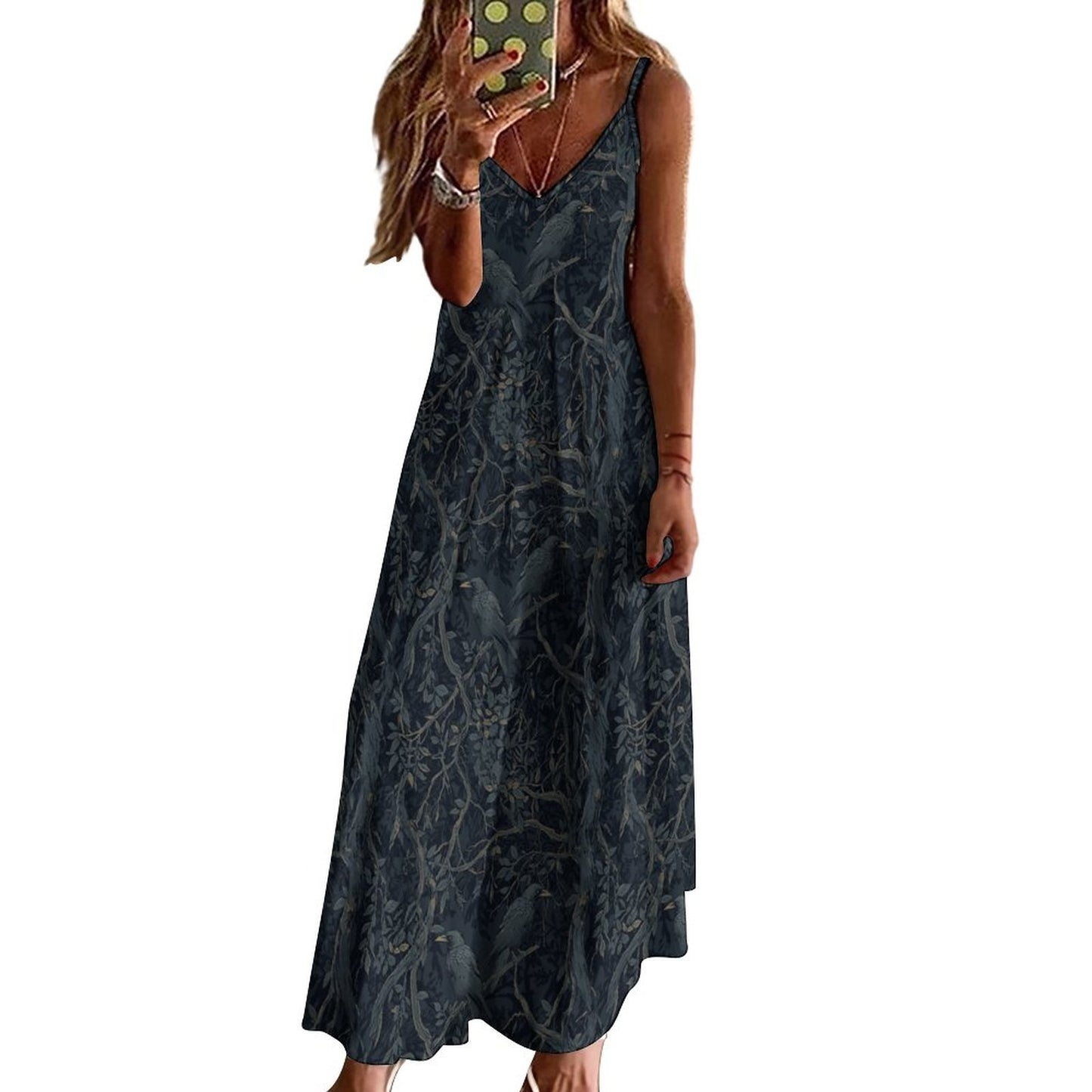 Ankle-length Slip Dress BDQ (All-Over Printing)