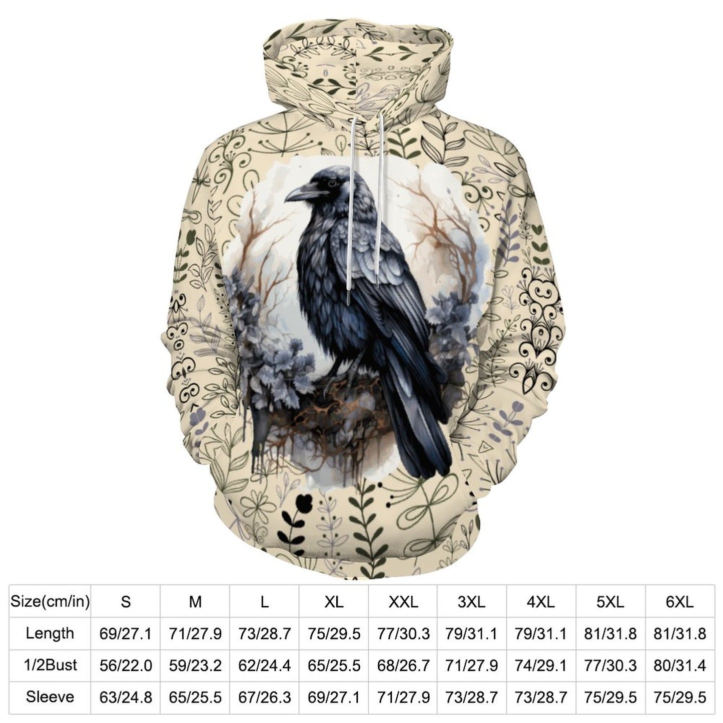 230gsm Hoodie for Women with Double-layer Cap (All-Over Printing)