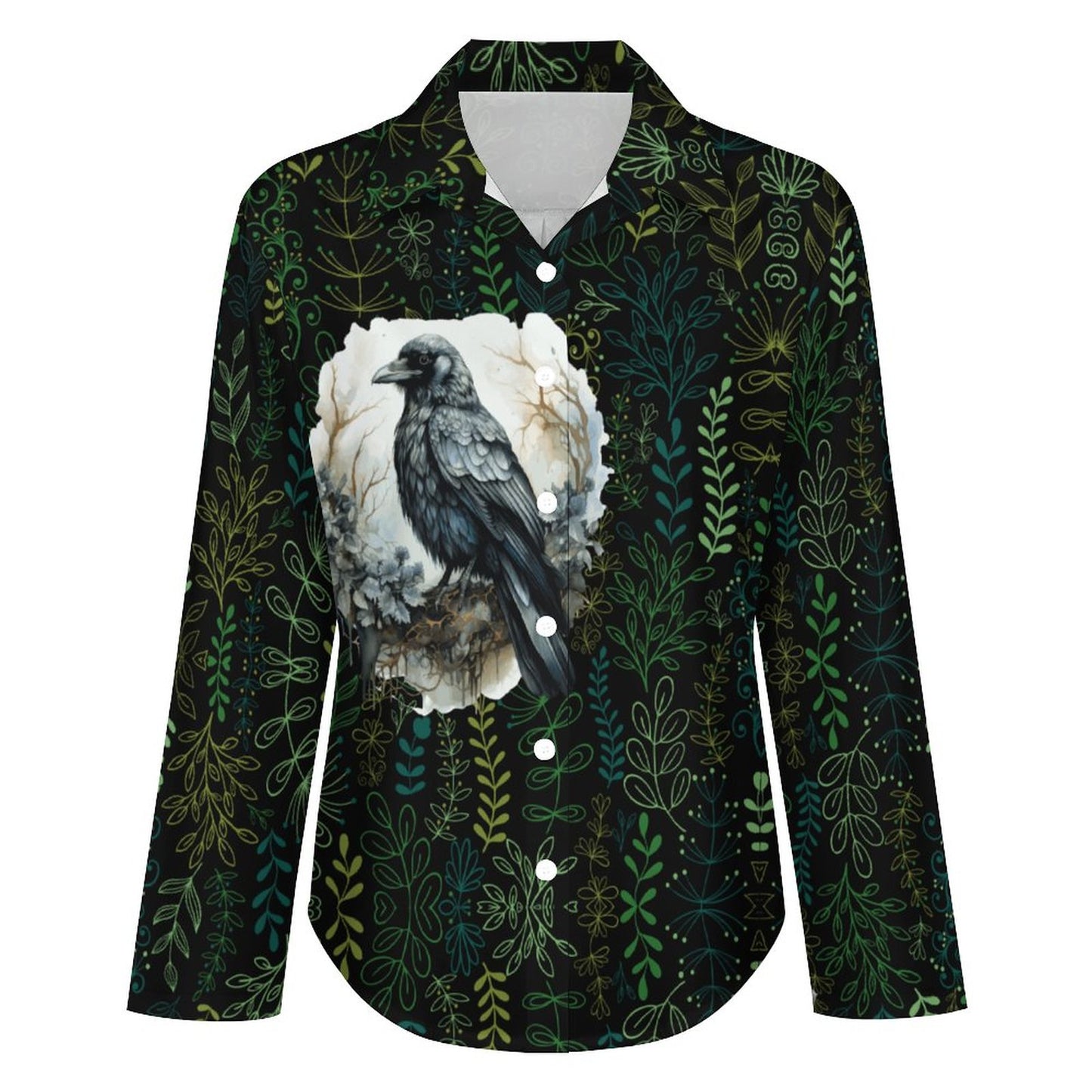Asymmetrical Hem Shirt B648(All-Over Printing)