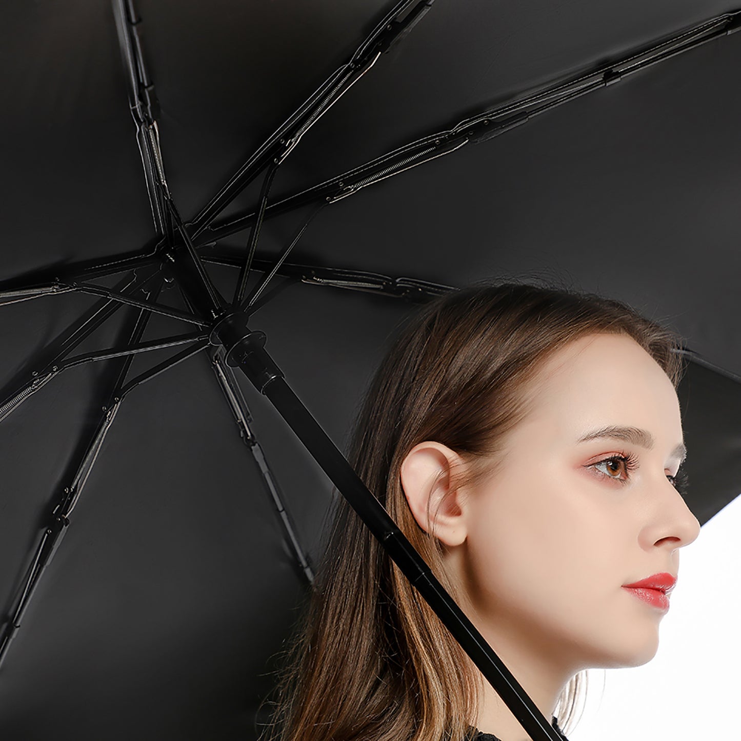 Goddess Morrigan Auto Umbrella with Printed Pattern Outside ZYS03-8K