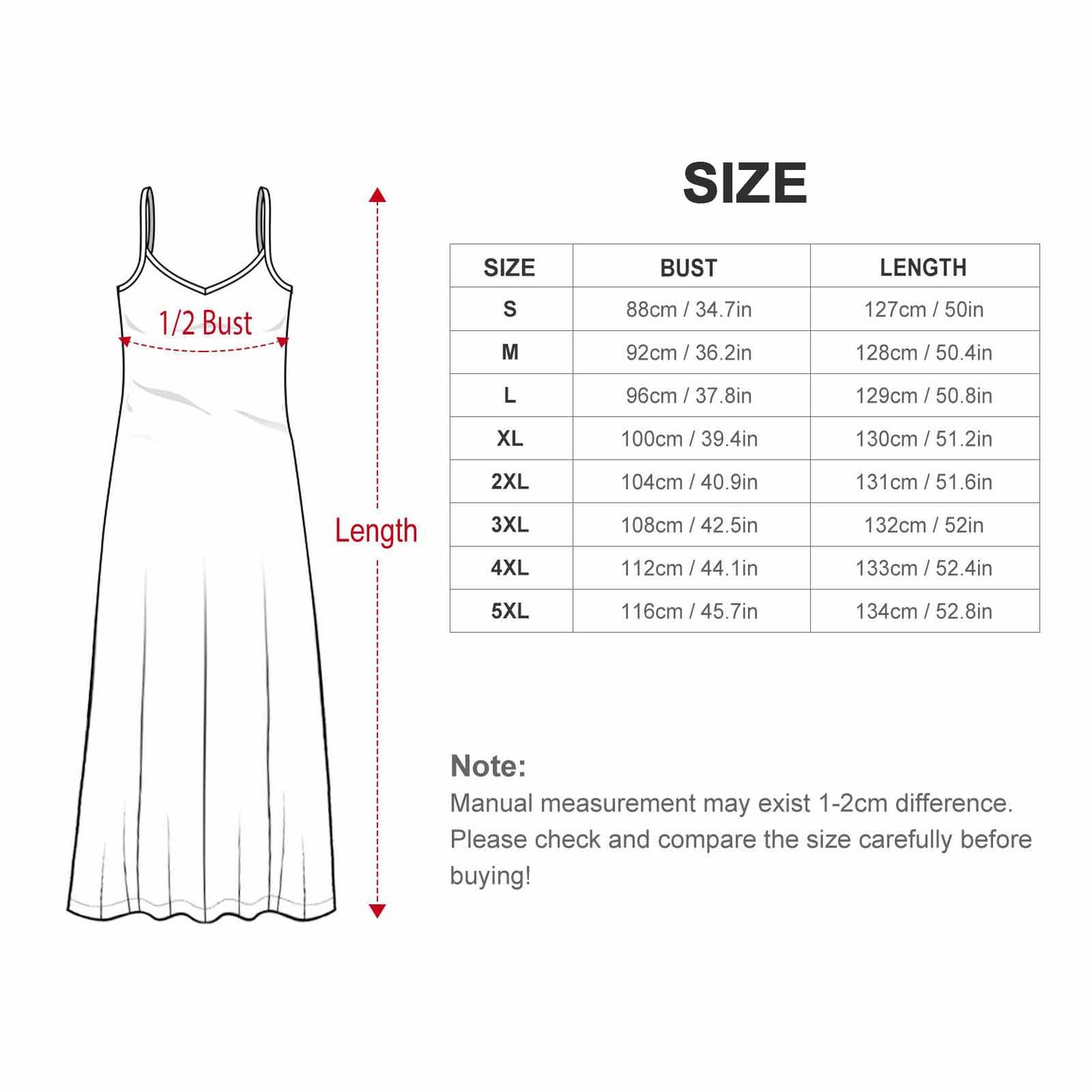 Midnight Crows Ankle-length Slip Dress BDQ (All-Over Printing)
