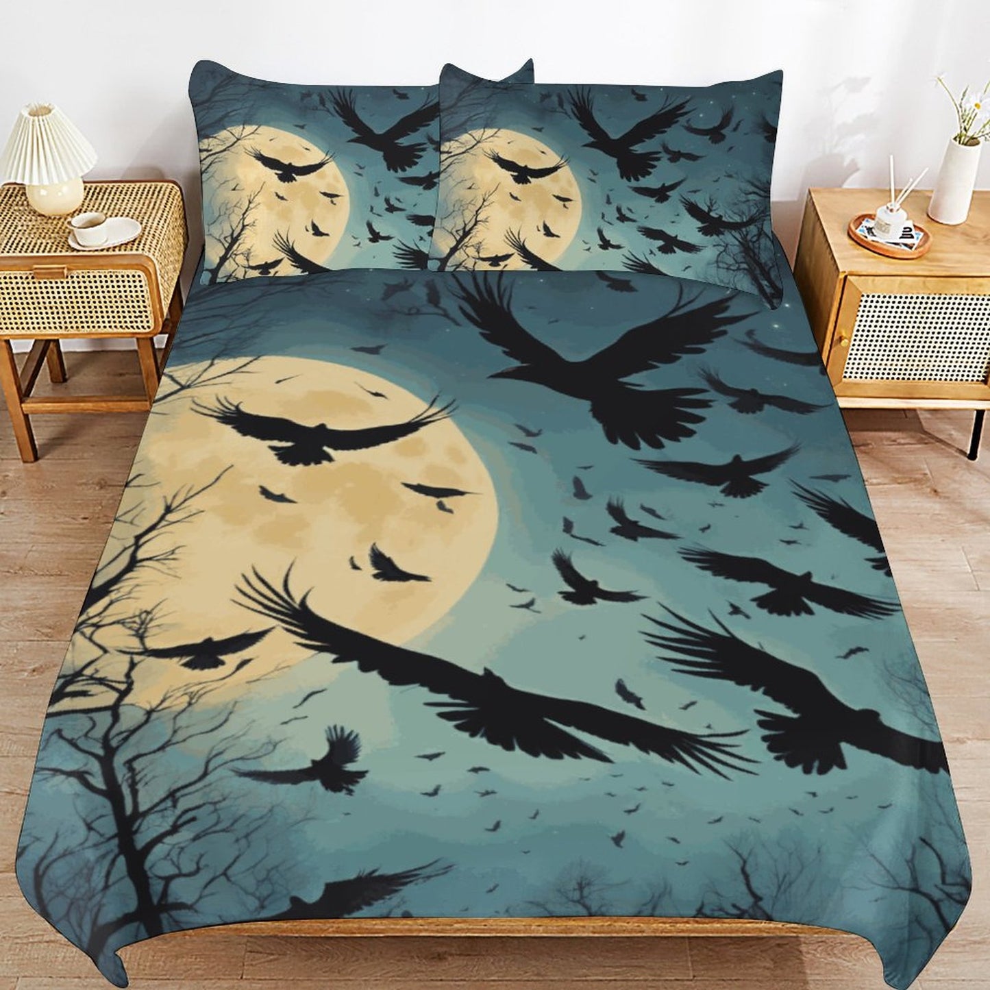3-Piece Bedding Set-86"×70"/ 218×177cm (Dual-sidede Printing)