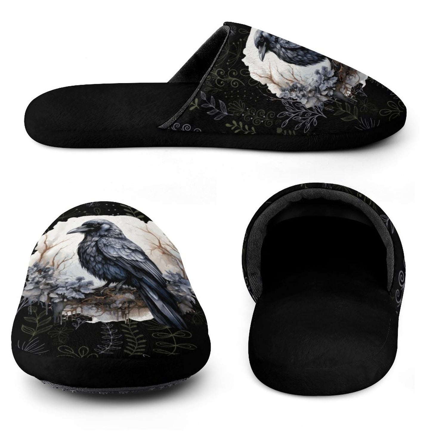 Crows Nest Flannel Ladies Cotton Slippers