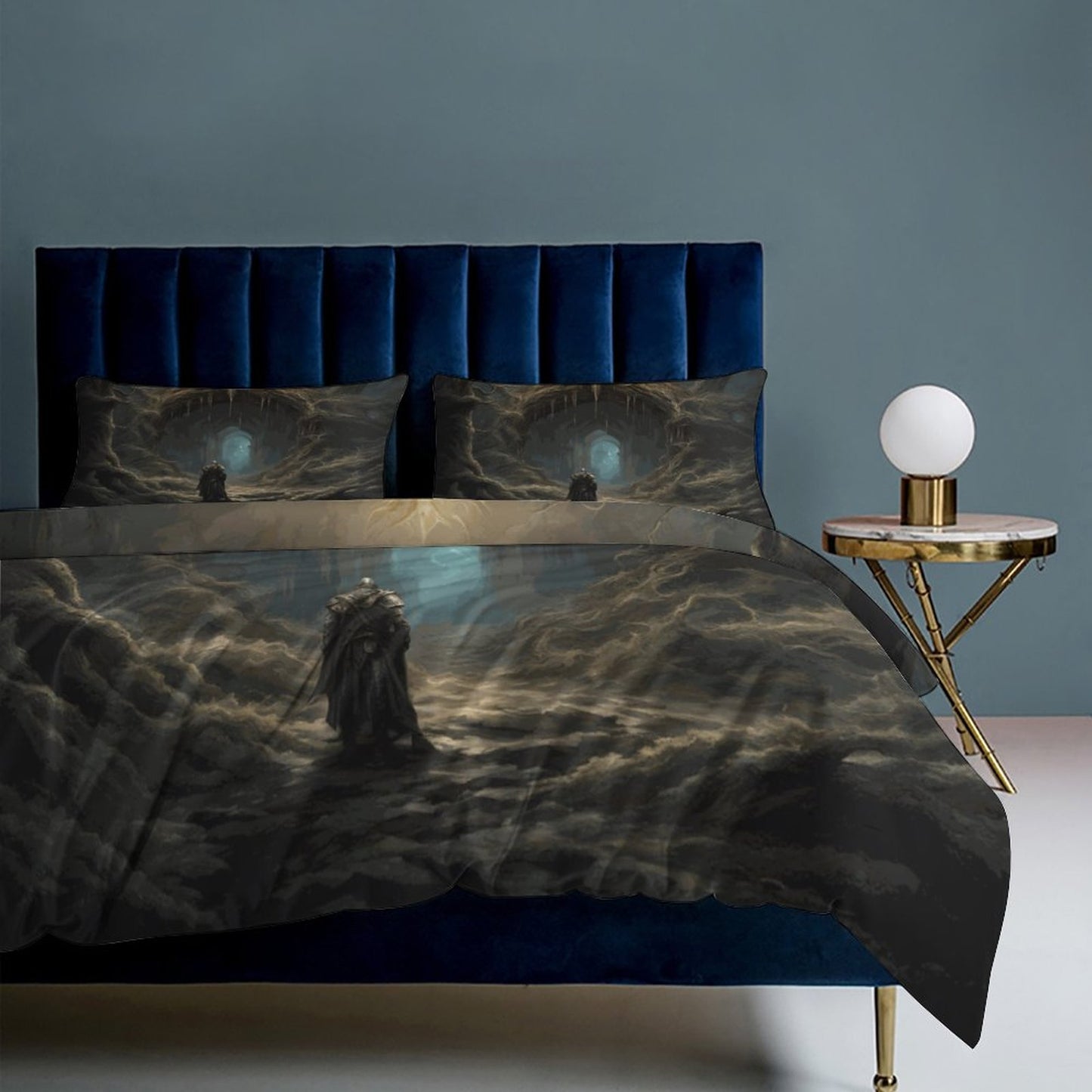 Elden Ring Warrior 3-Piece Bedding Set- Queen, gaming gift, goblincore decor