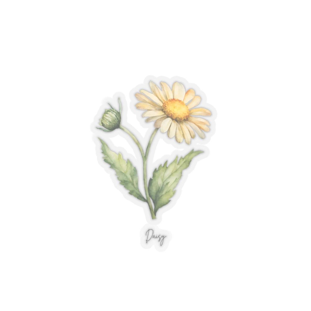 April Daisey Birth flower Kiss-Cut Stickers