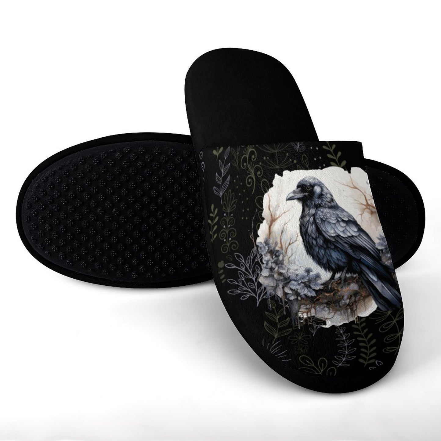Crows Nest Flannel Ladies Cotton Slippers