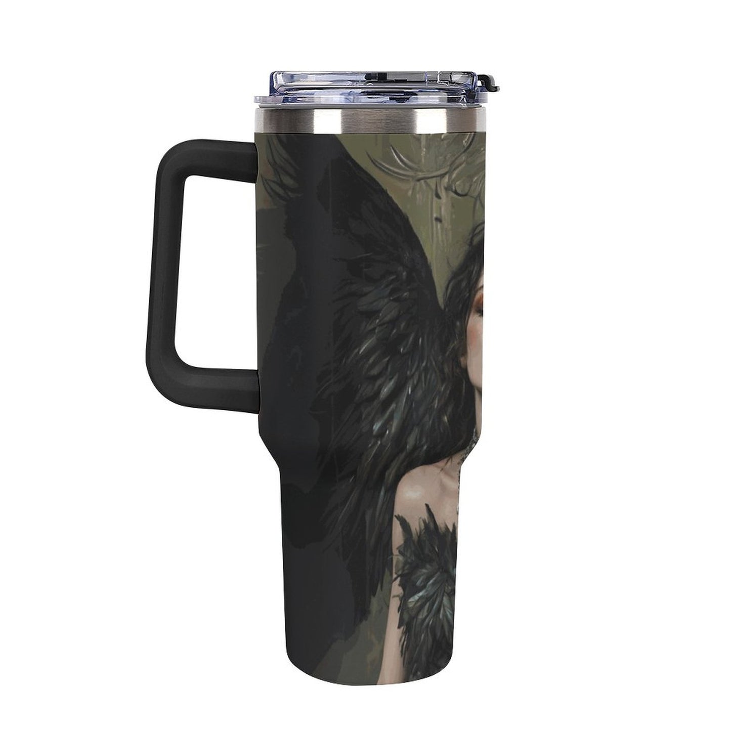 Lilith Dark Goddess 40oz Insulated Tumbler with Handle and Straw