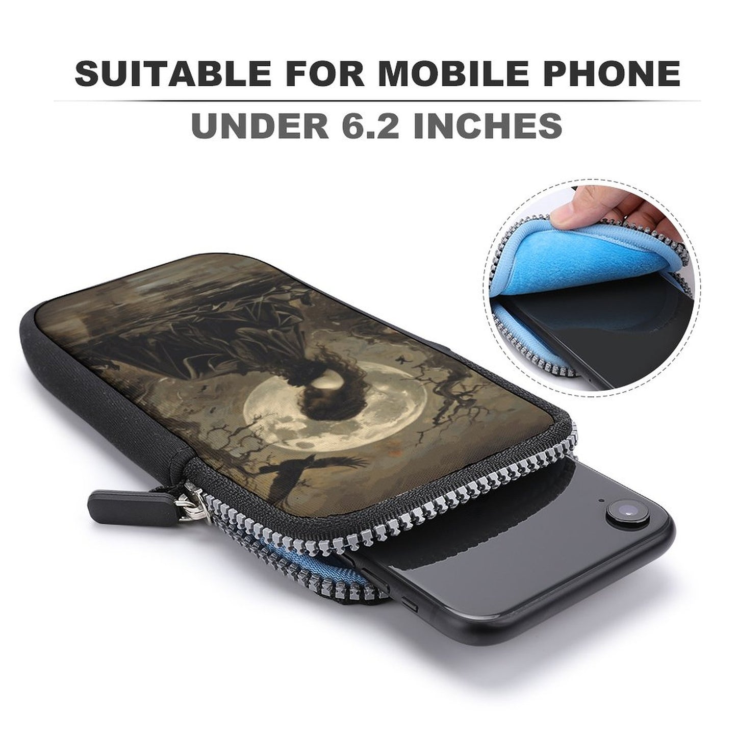 Morrigan Irish Goddess Cell Phone Crossbody Pouch