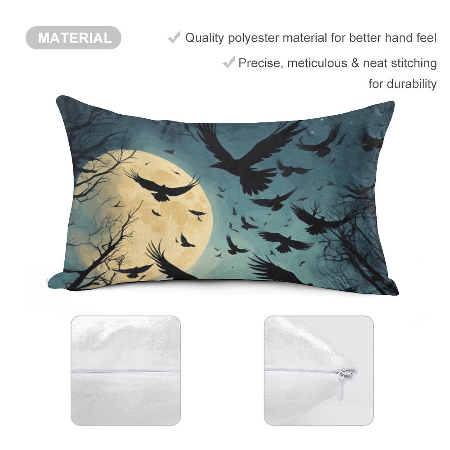 US Shipment-Velvet Long Pillowcase-12 "×20 "/31x51cm