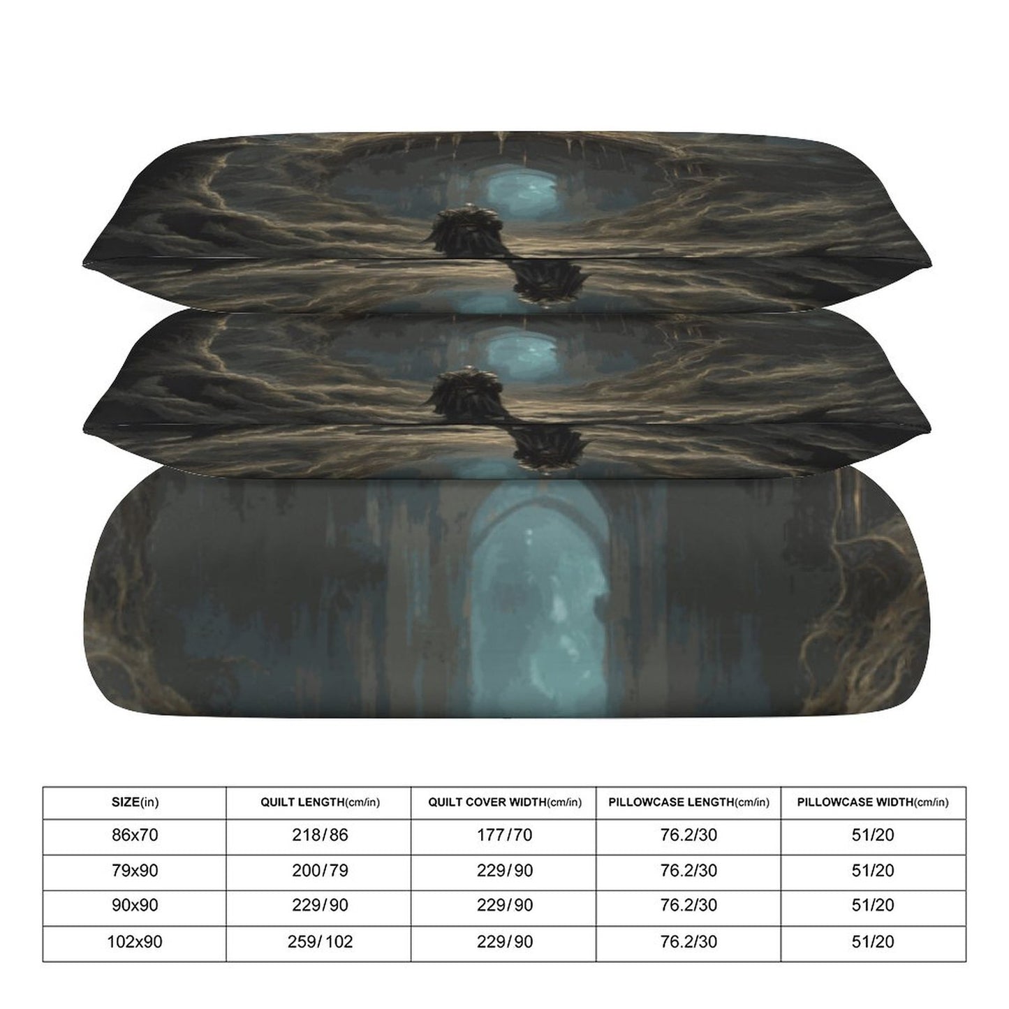 Elden Ring Warrior 3-Piece Bedding Set- Full, gaming gift, Gamer merch