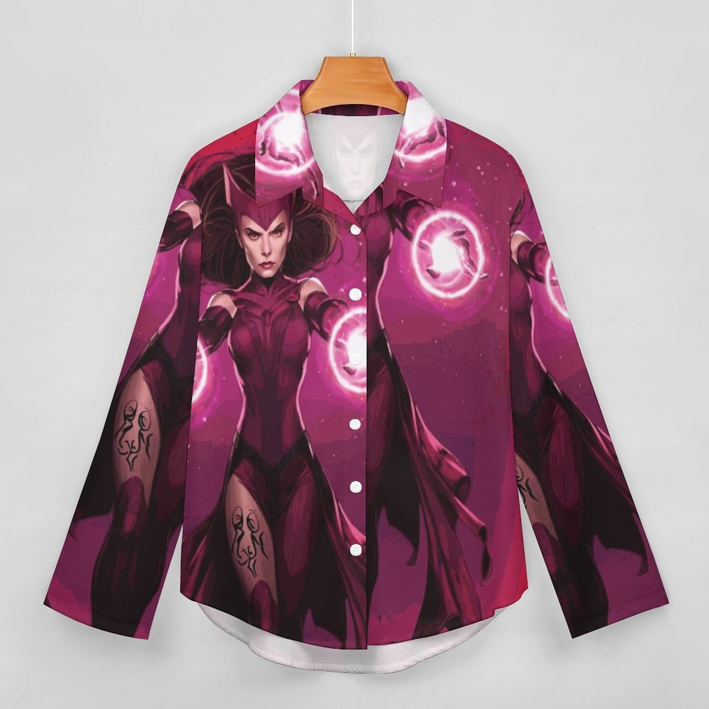 Scarlet Witch Women's Irregular Shirt B648 (All-Over Printing)