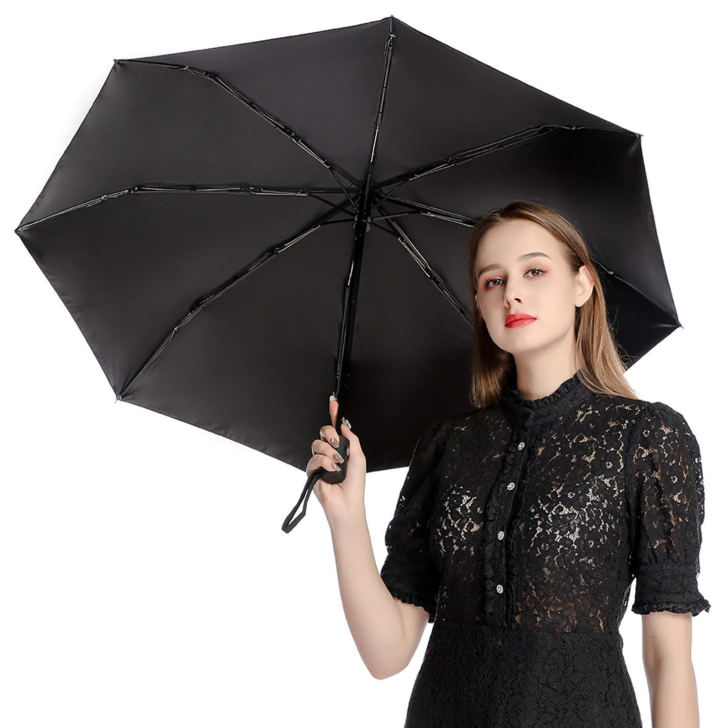 Goddess Morrigan Auto Umbrella with Printed Pattern Outside ZYS03-8K