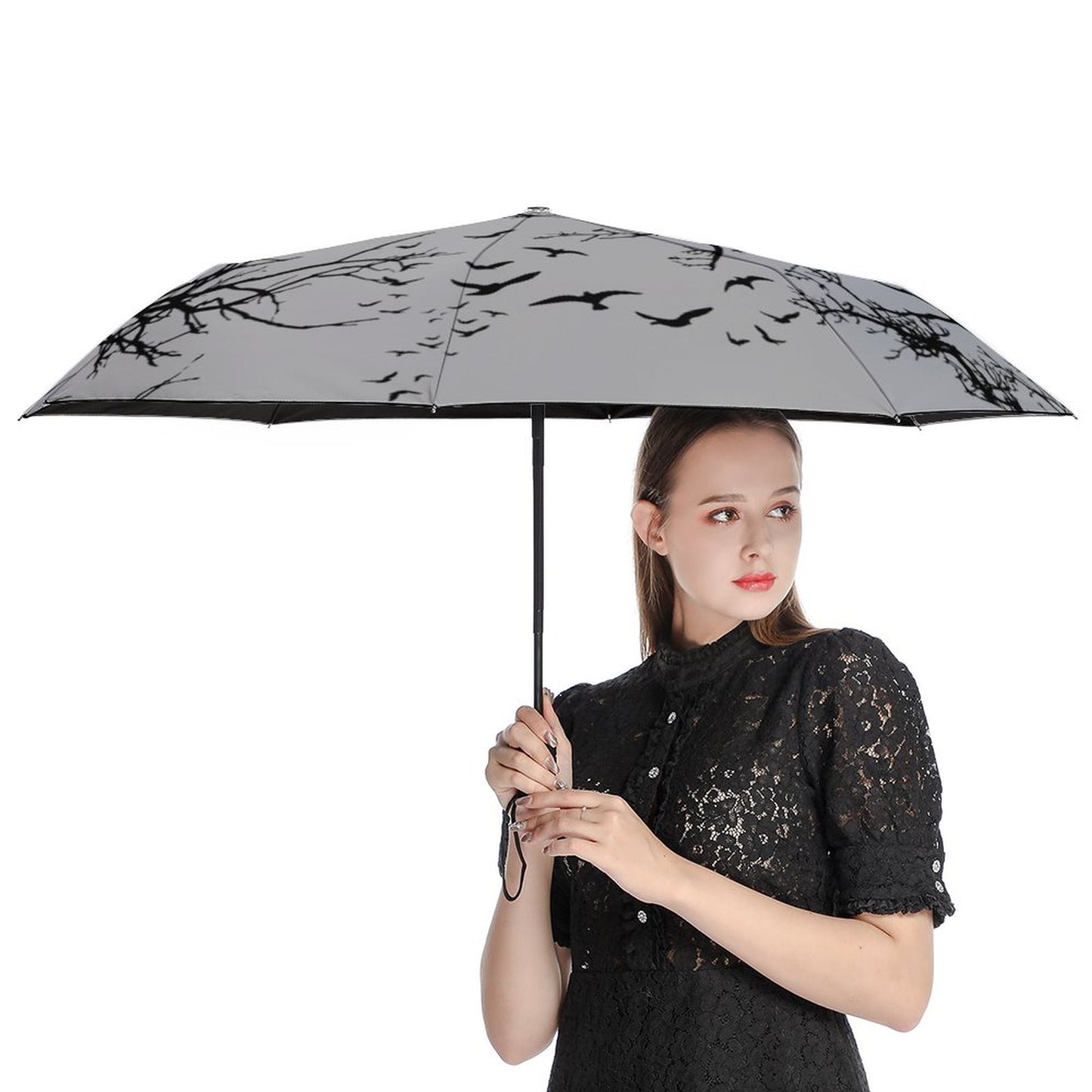Mystic Crow Auto Umbrella with Printed Pattern Outside ZYS03-8K