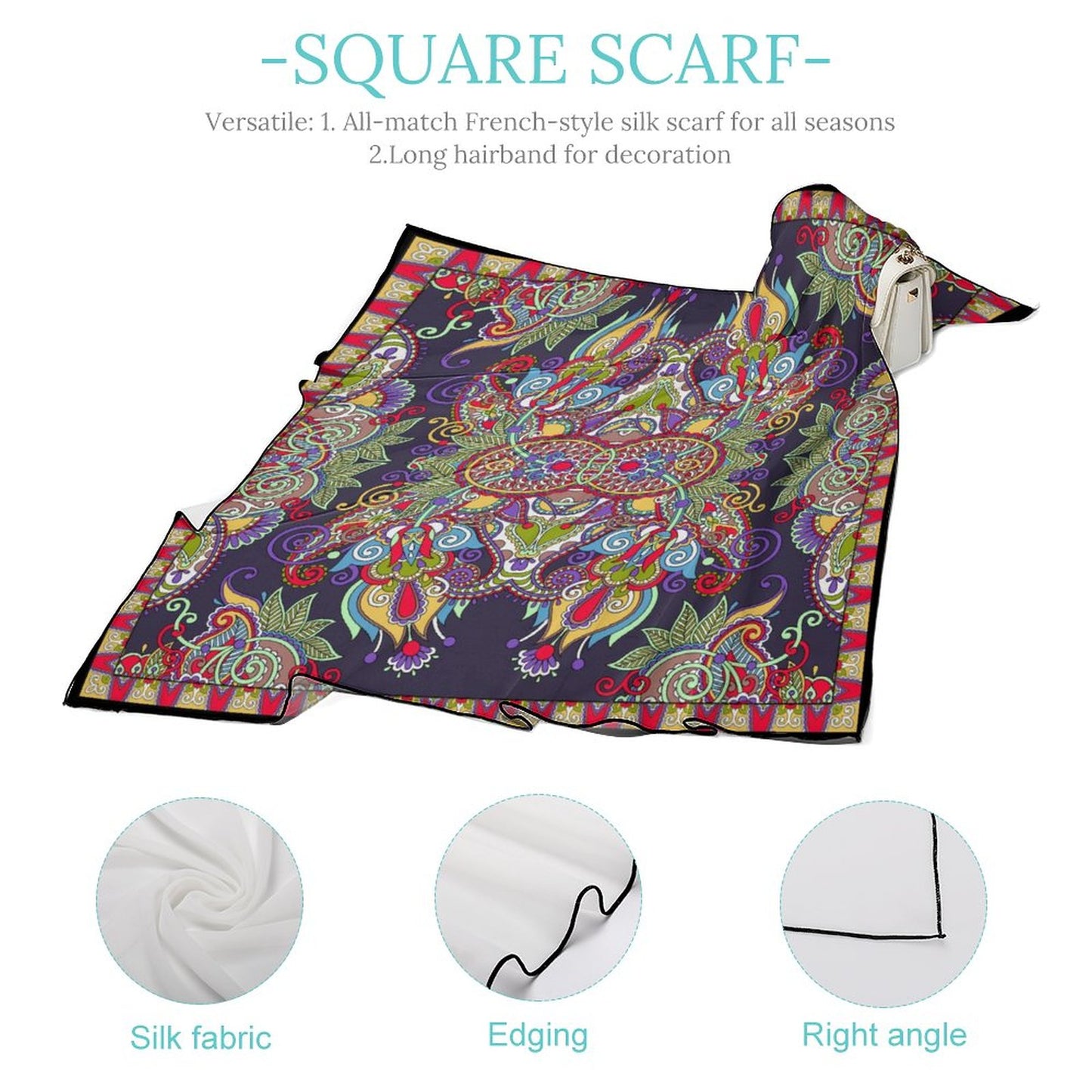 Boho Paisley Fun Women's Scarf, a fabulous explosion of multicolored fun pattern!