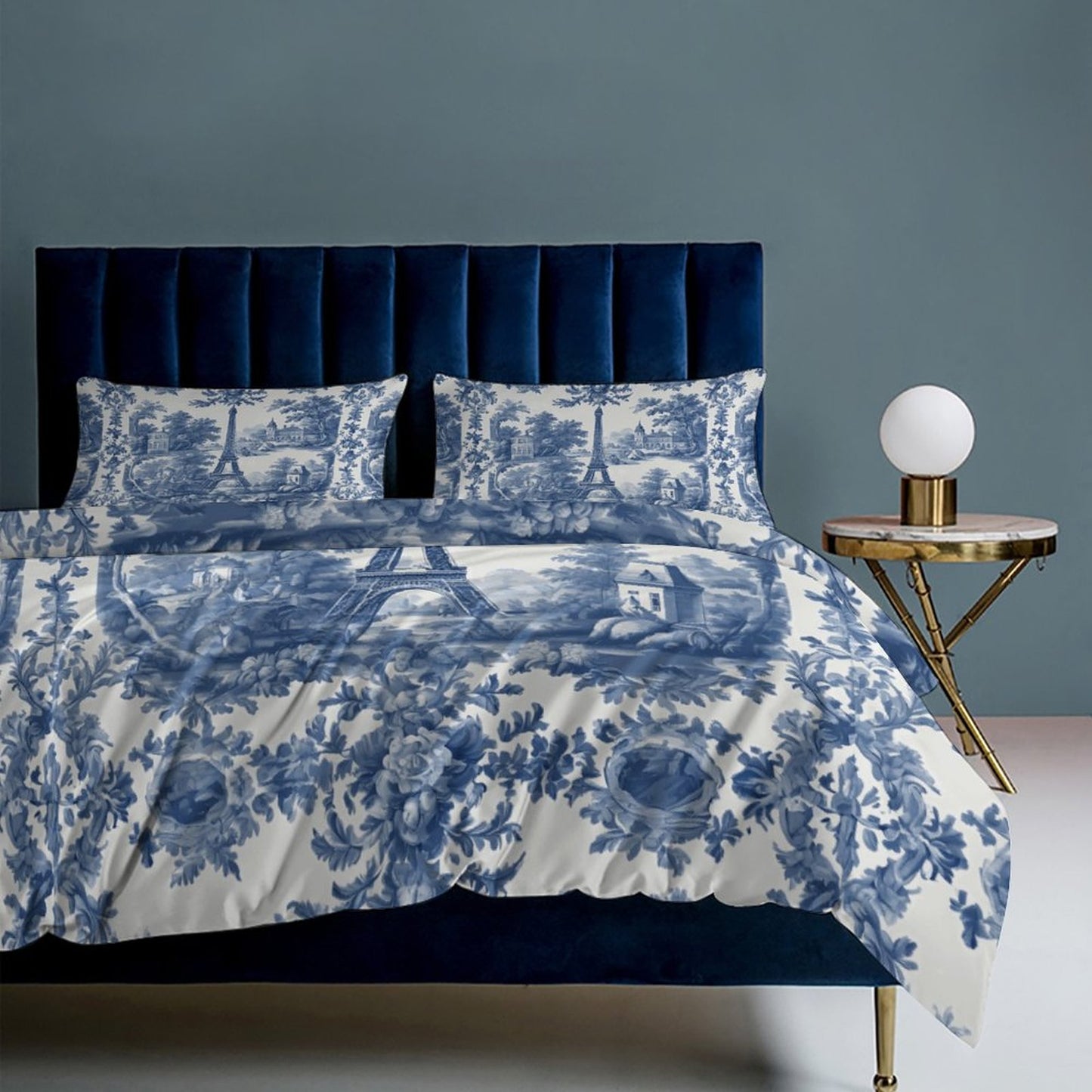 3-Piece Bedding Set-90"x90"/ 229x229cm (Dual-sided Printing)