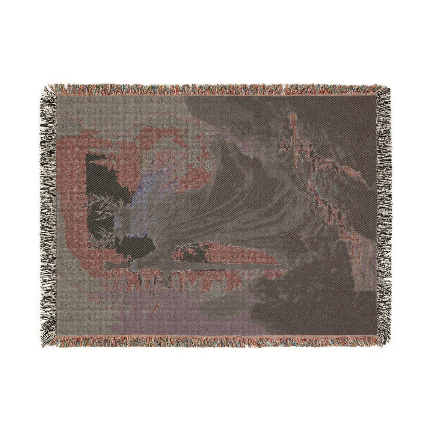 Aelin with Sword Woven Blanket | Throne of Glass Inspired, Sarah J Maas Reading Nook