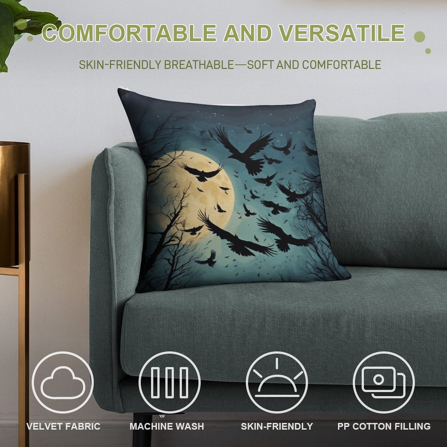 US Shipment-2-Piece Ultra-Soft Pillowcase Set-18"×18"/46x46cm