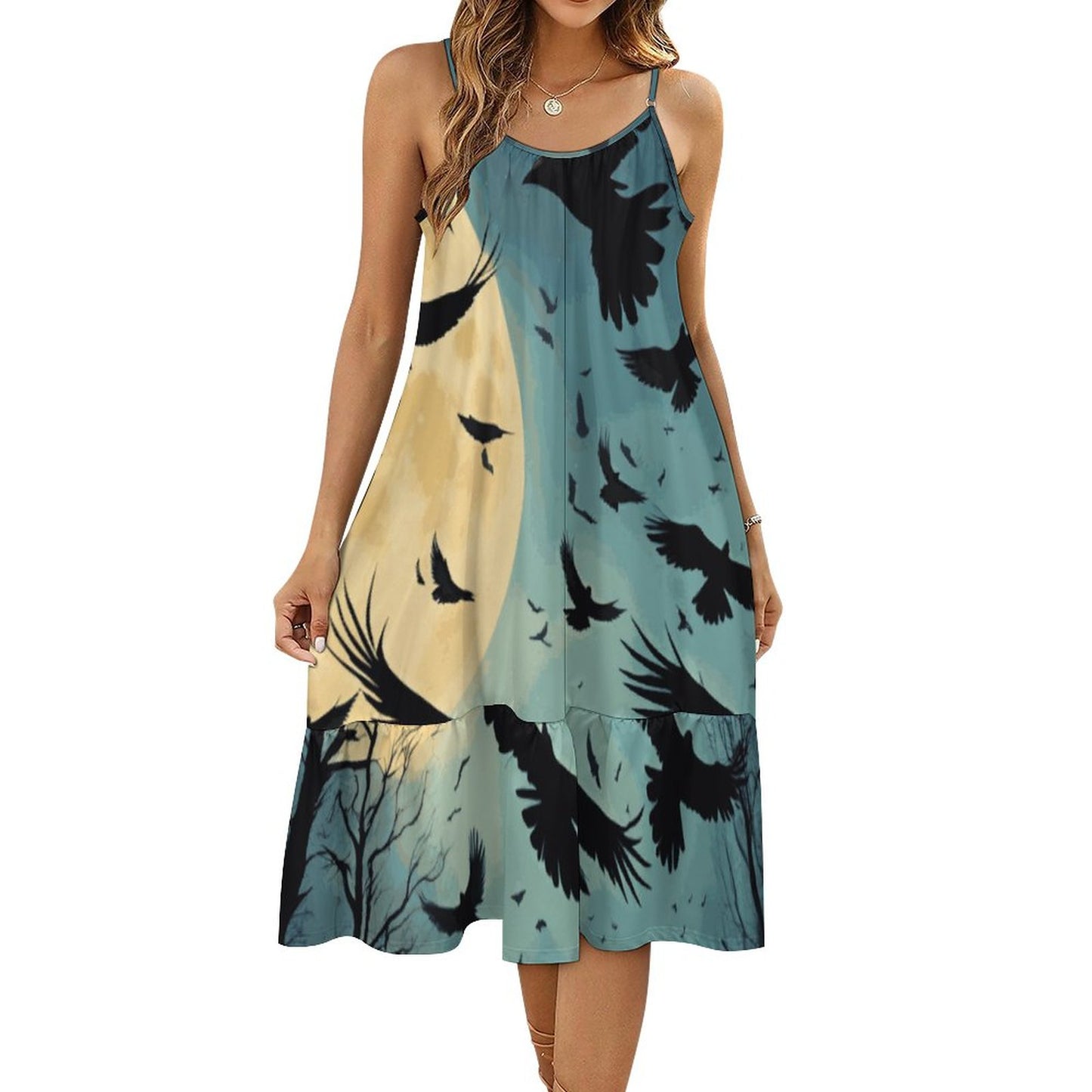 Spaghetti Strap Dress KQ (All-Over Printing)