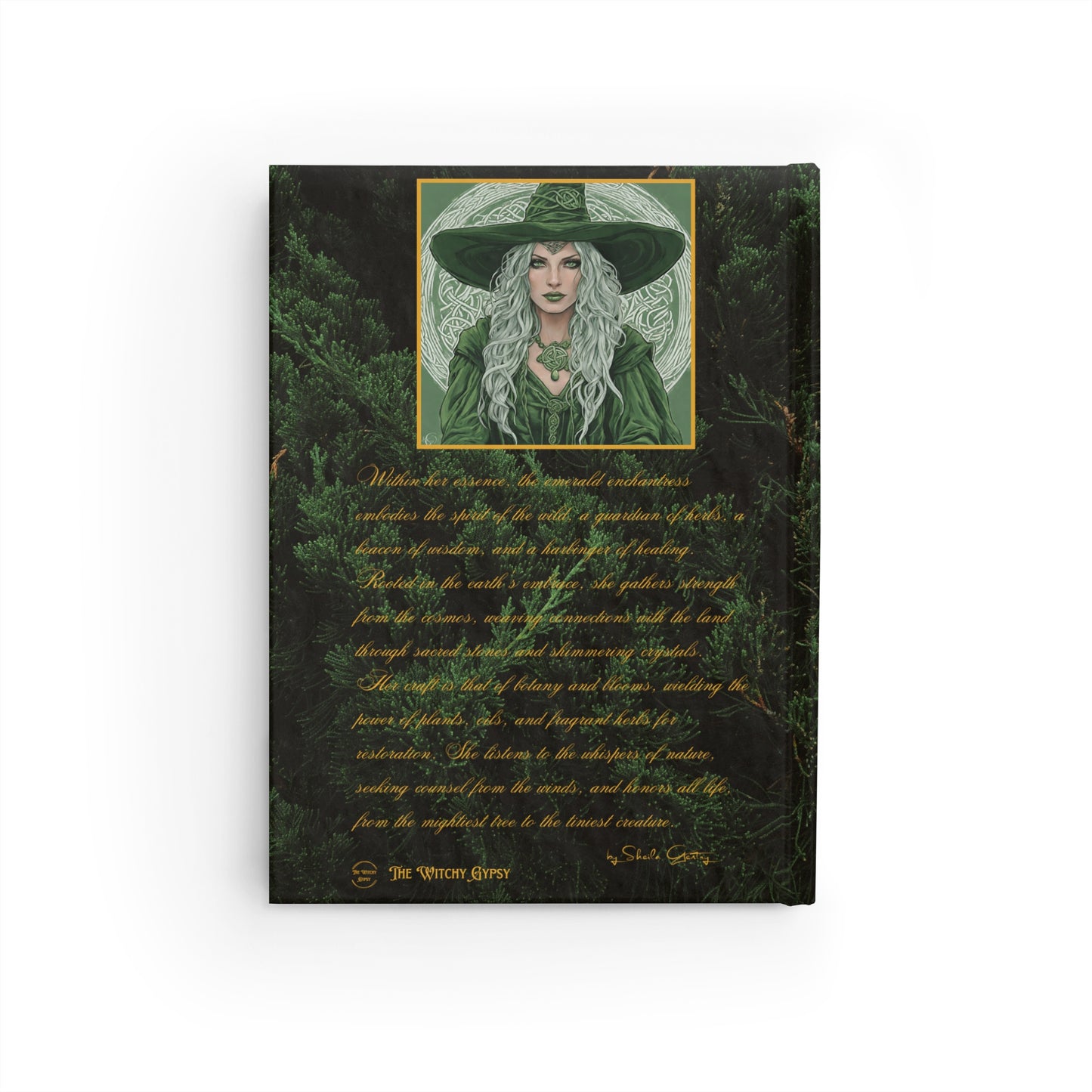 Celtic Green Witch Journal - Ruled Line, Green Witch, Wicca Journal