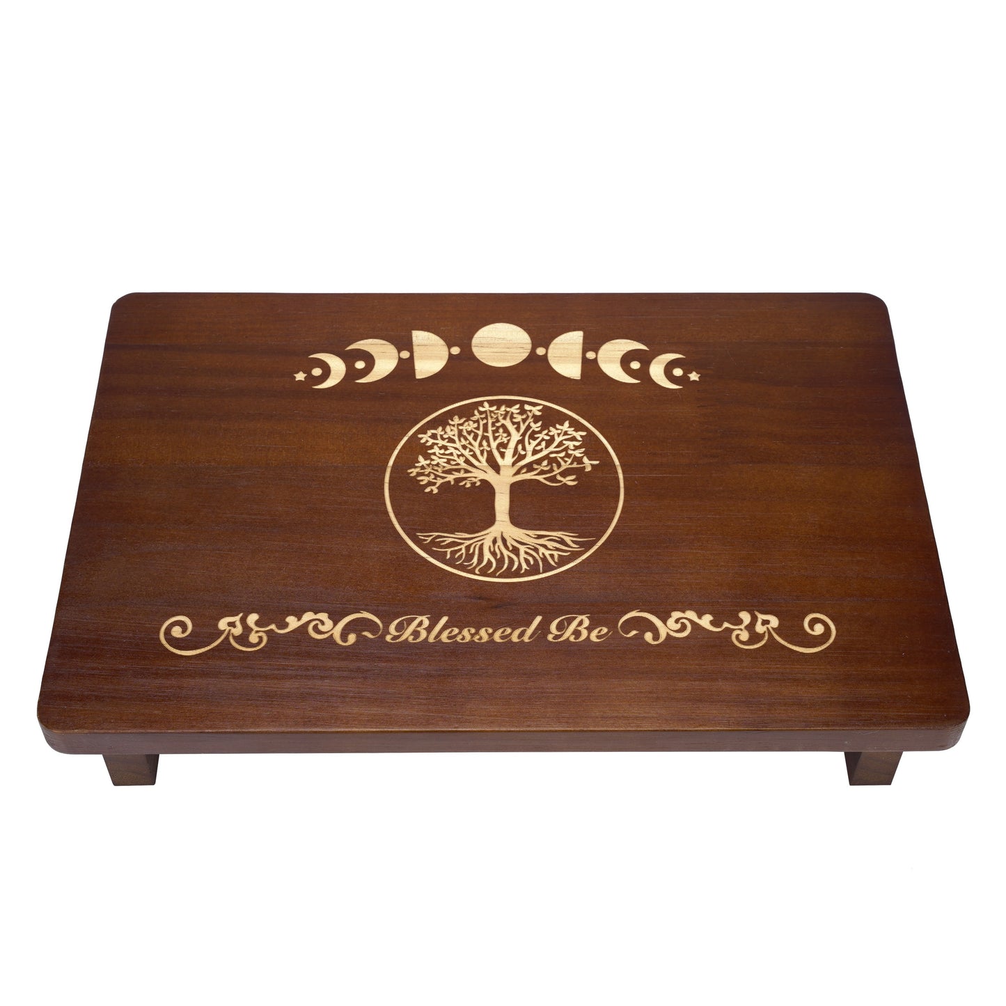 Compact Altar Table - Perfect for Meditation, Wiccan, Buddhist Practices
