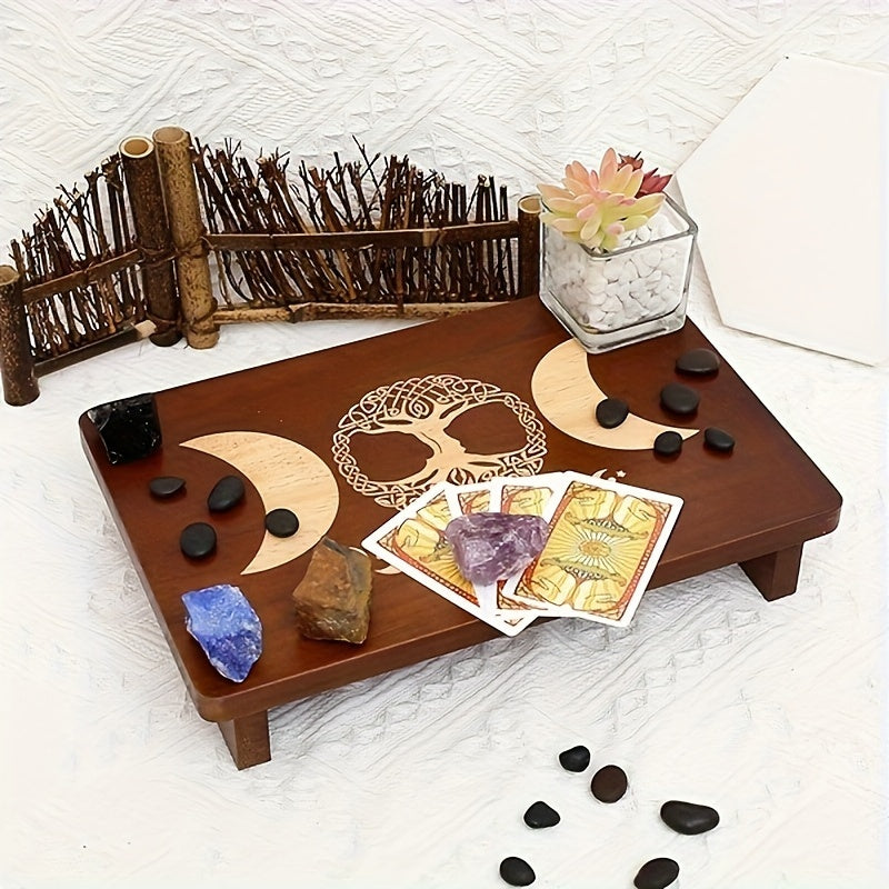 Compact Altar Table - Perfect for Meditation, Wiccan, Buddhist Practices