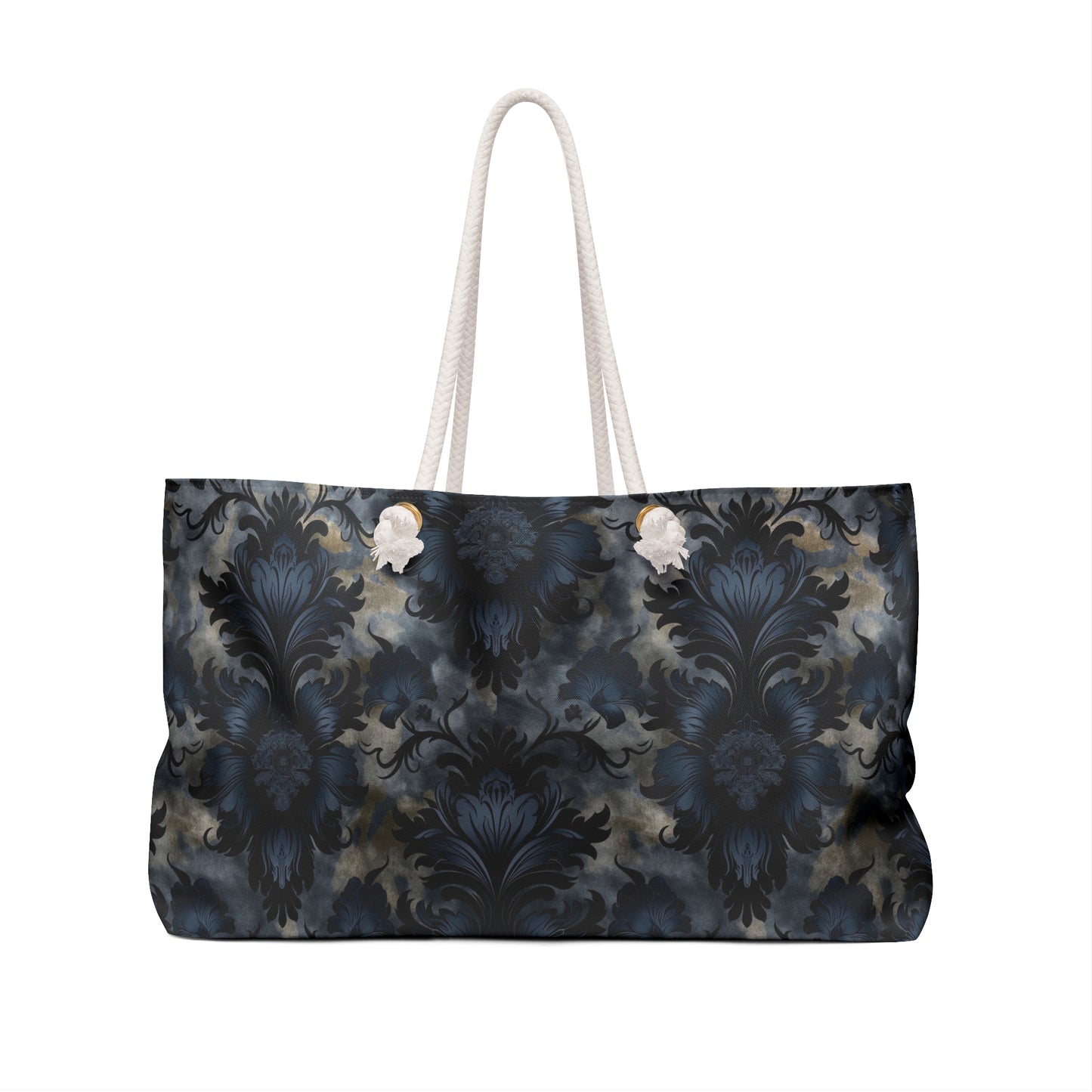 Dark Floral Weekender Bag: Dark Academia Gothic Witchy Travel Duffel