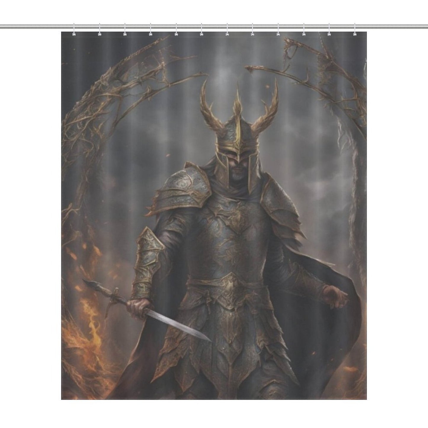 Dark Knight Shower Curtain-Sephiroth, Gamer merch, Age of sigmar