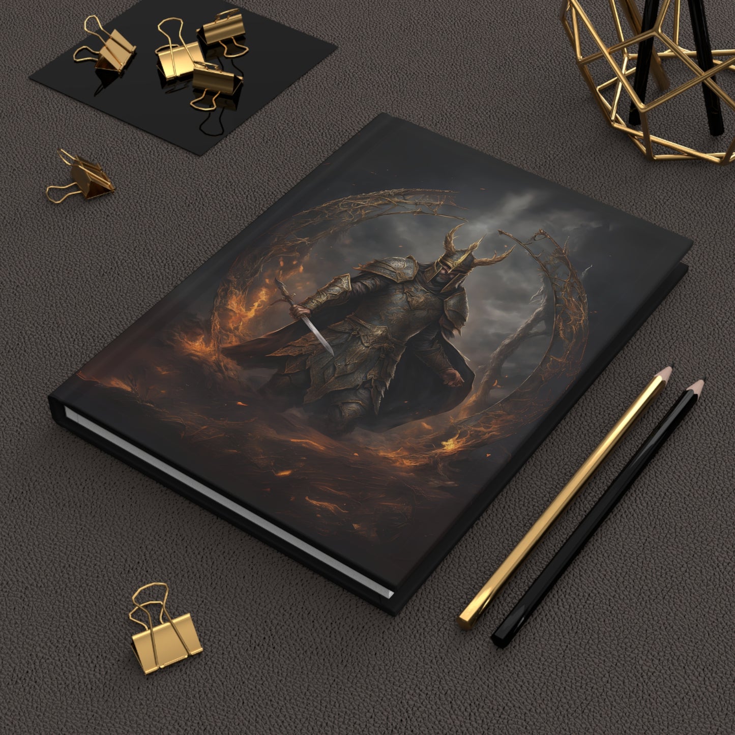 Dark Souls Warrior King Hardcover Journal Matte, Age of Sigmor Fantasy Gamer