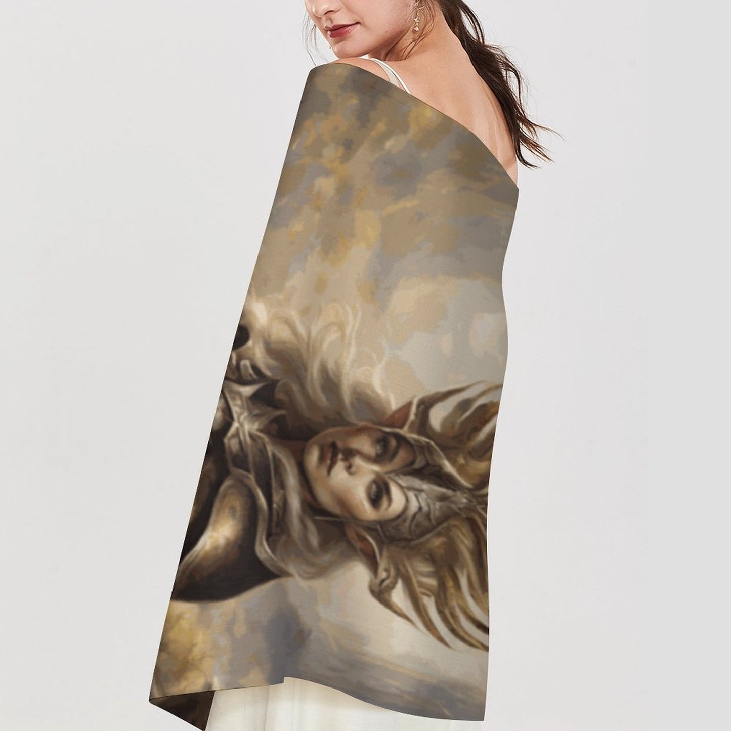 Elden Queen Tassel Scarf, Witchcore Fantasy Gamer Scarf