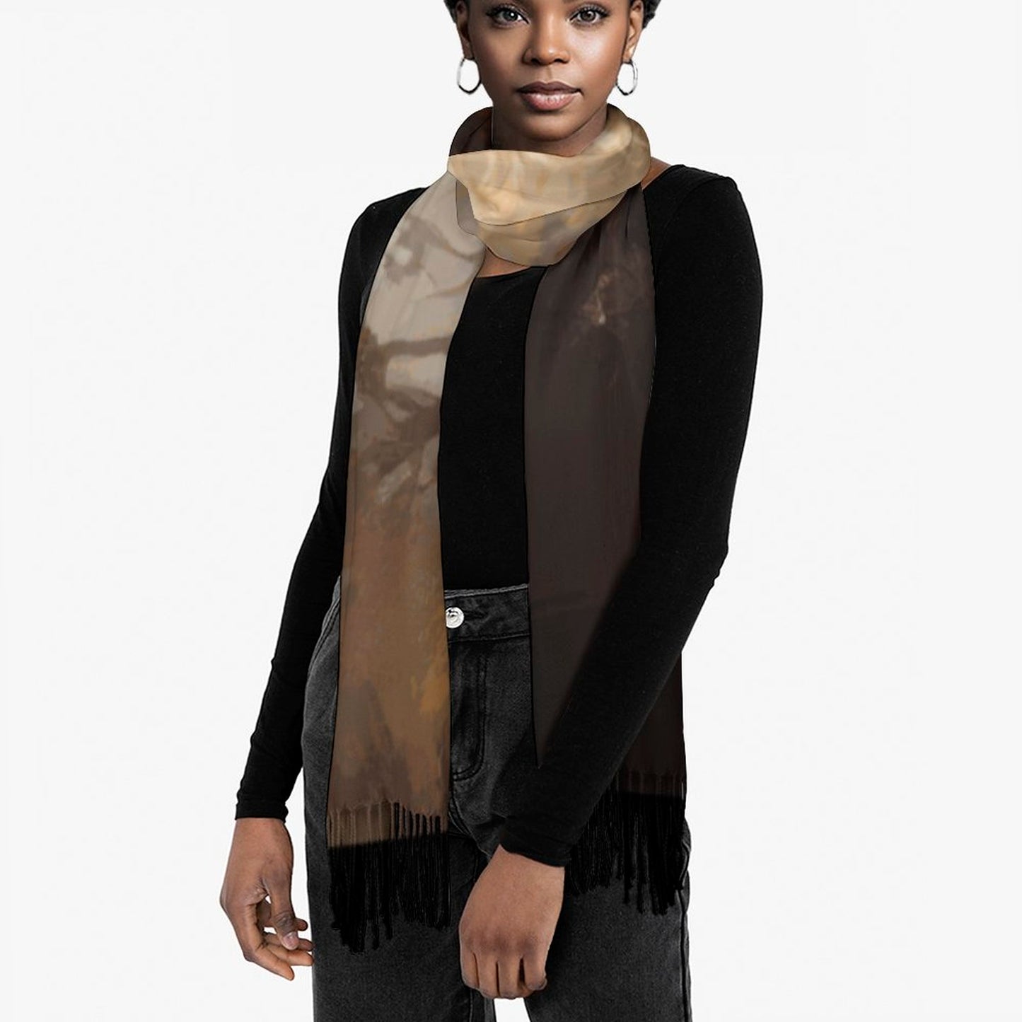 Elden Queen Tassel Scarf, Witchcore Fantasy Gamer Scarf