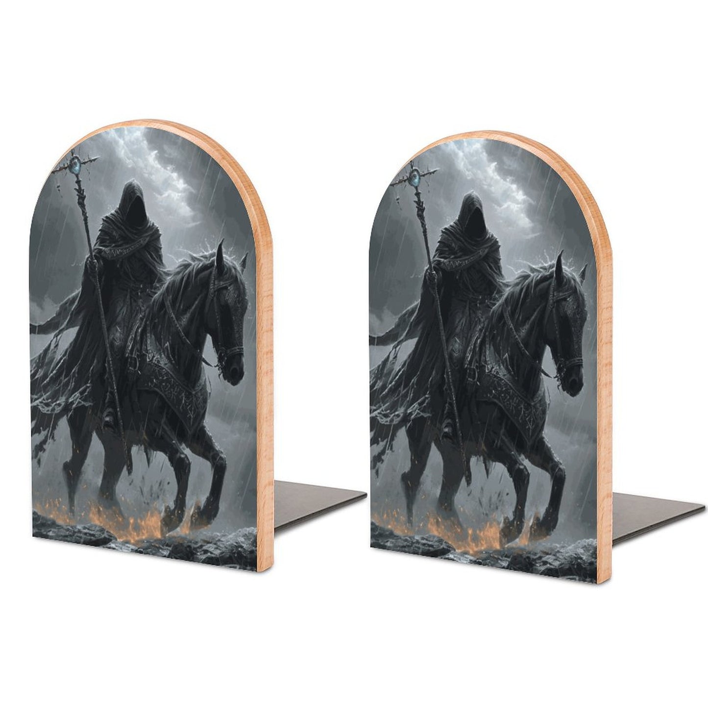 Elden Ring Cloaked Knight Wood Bookends, Fantasy Age of sigmar, Mordheim
