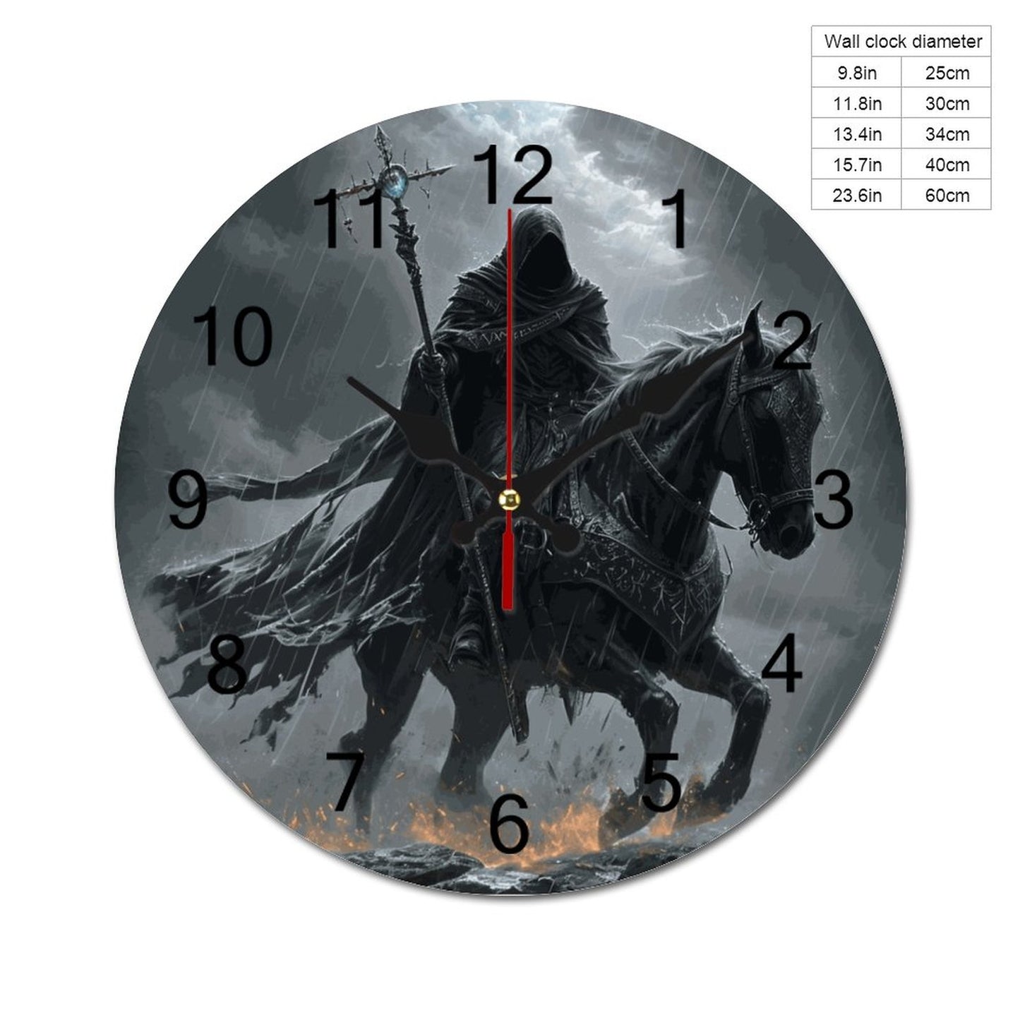 Elden Ring Inspired Wooden Wall Clock: Dragonborn Gamer Decor
