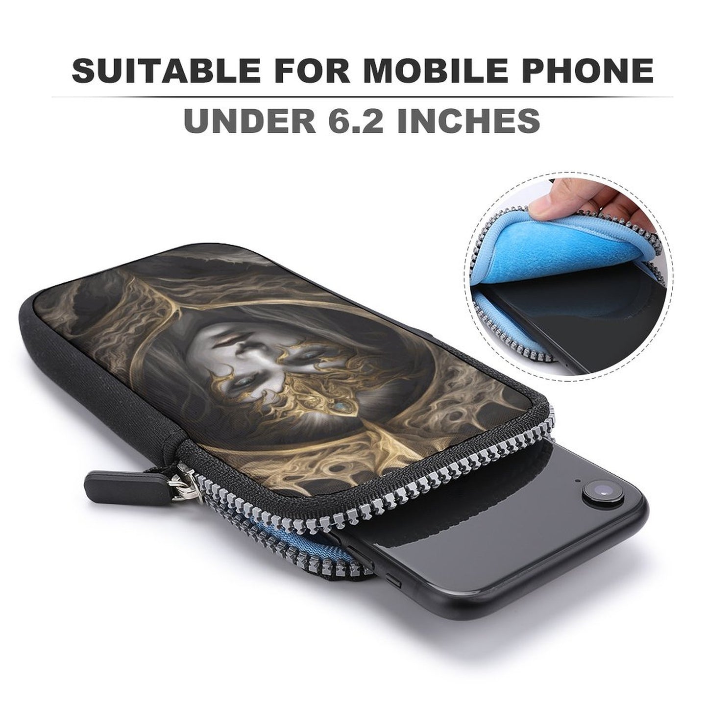 Elden Ring Queen Cell Phone Crossbody Pouch, a perfect gift for your gamer friend!