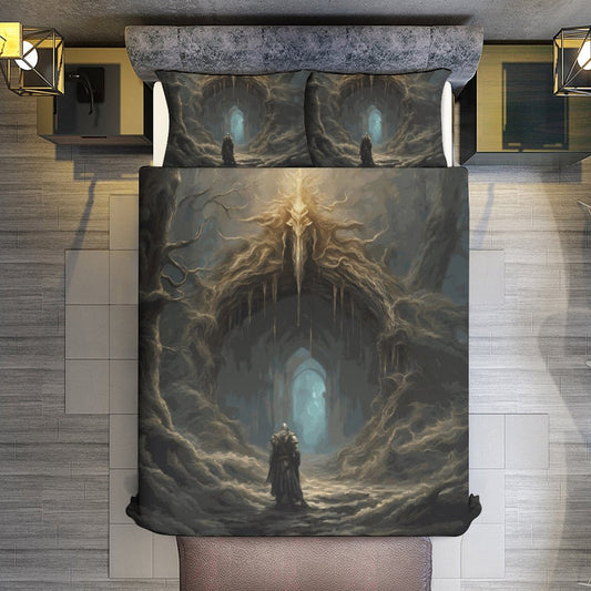 Elden Ring Warrior 3-Piece Bedding Set- Queen, gaming gift, goblincore decor