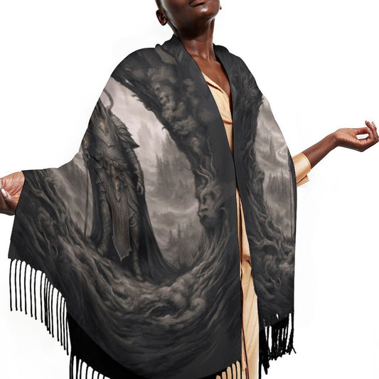 Elden Ring Warrior King Tassel Scarf, Fantasy Gamer Scarf